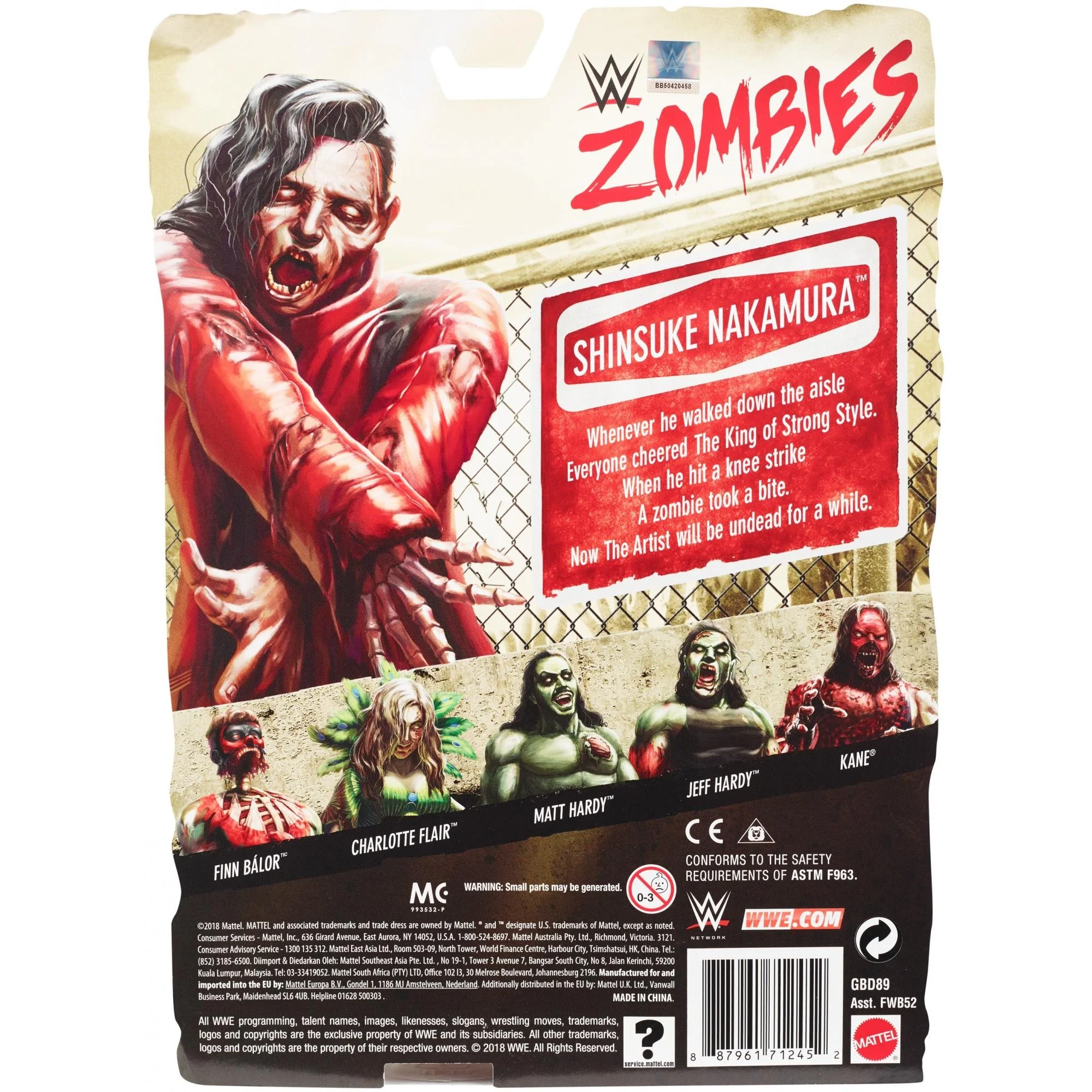 WWE Zombies Shinsuke Nakamura Collectible Action Figure