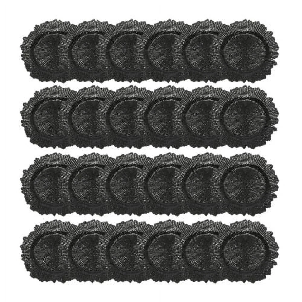 24pcs Modern Charger Plates Round Plastic Reef Plate Dinner Plates 12.6in