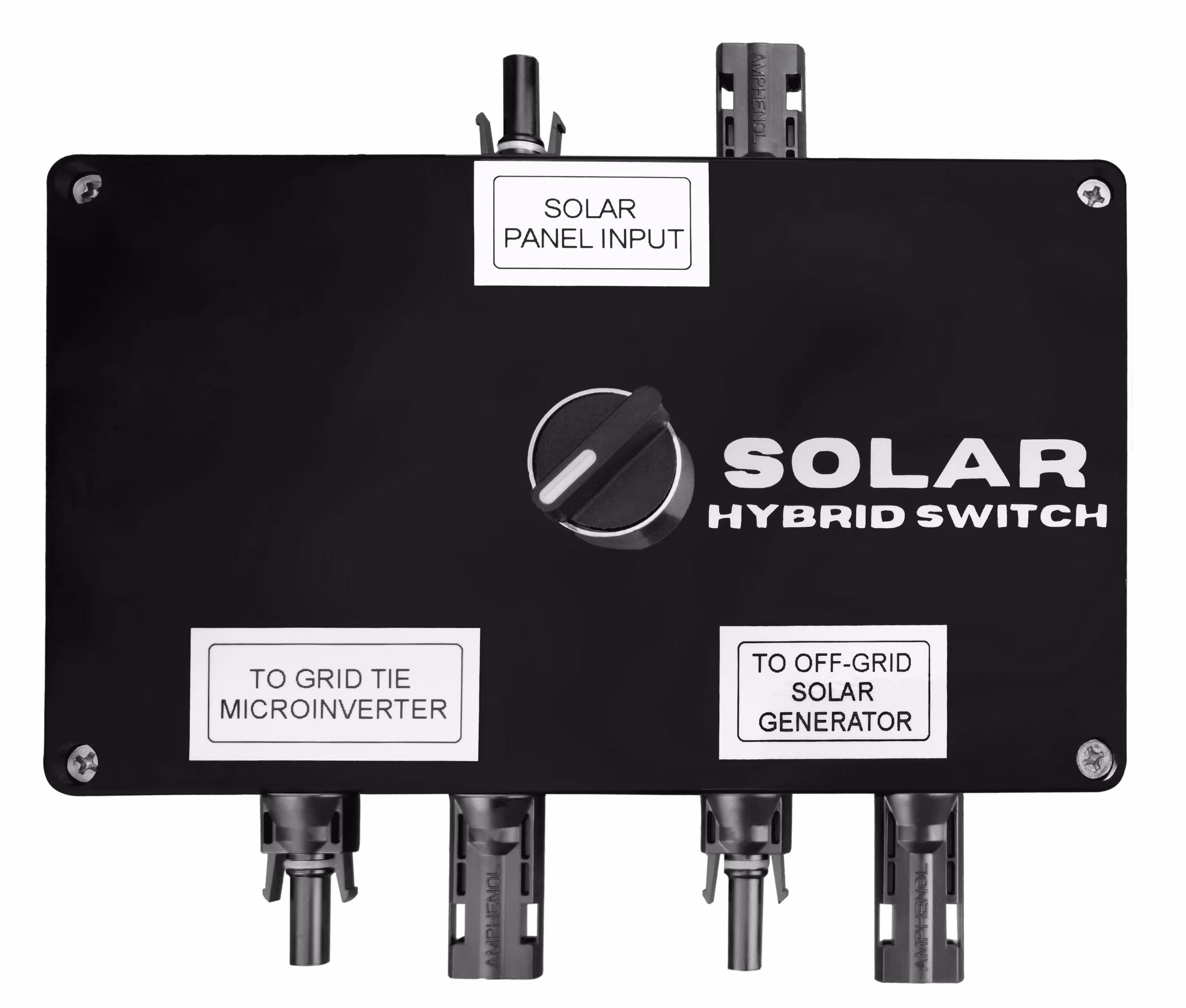 Solar Hybrid Switch - on and off grid switch for any solar panel, made in USA