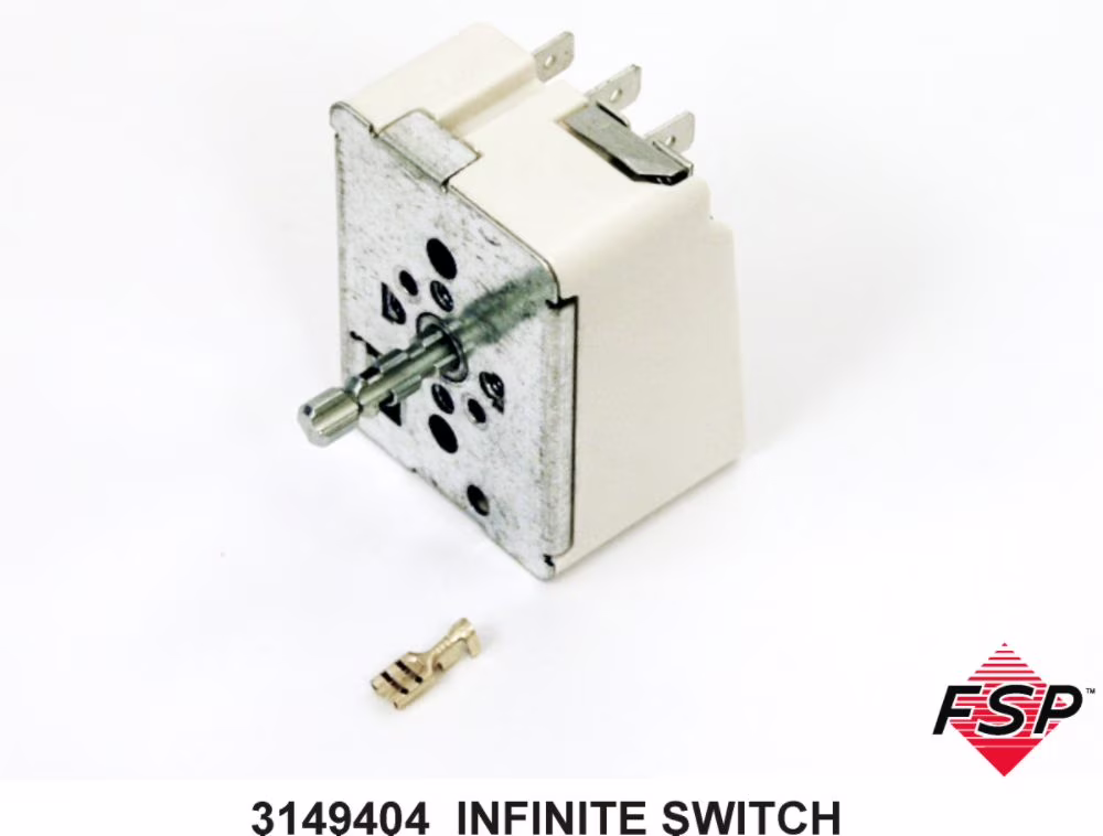 Whirlpool  W3149404 Range Surface Element Control Switch (replaces 3149404) Genuine Original Equipment Manufacturer (OEM) Part