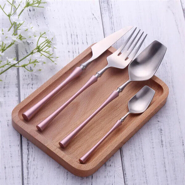 Stainless Steel Cutlery Set Gold Dinnerware Set Food Tableware Dinnerwares