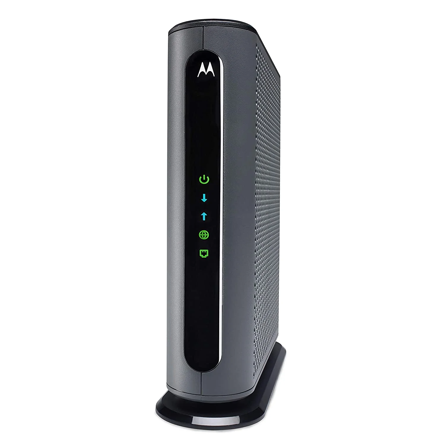MOTOROLA 24x8 Cable Modem, Model MB7621, DOCSIS 3.0. Approved by Comcast Xfinity, Cox, Charter Spectrum, Time Warner Cable, and More. Downloads 1,000 Mbps Maximum (No WiFi)
