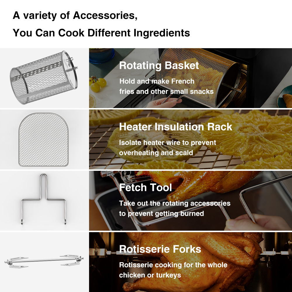 Air Fryer Max XL Digital Hot Oven Cooker, One Touch Screen with 8 Cooking Functions, Preset and Shake Reminder, 5.8 QT, Black