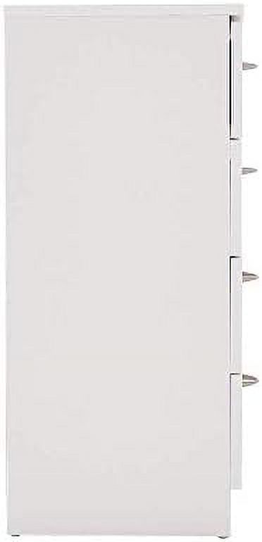 4-Drawer Dresser Classic Wood Simple Style Nightstand End Table (Black)