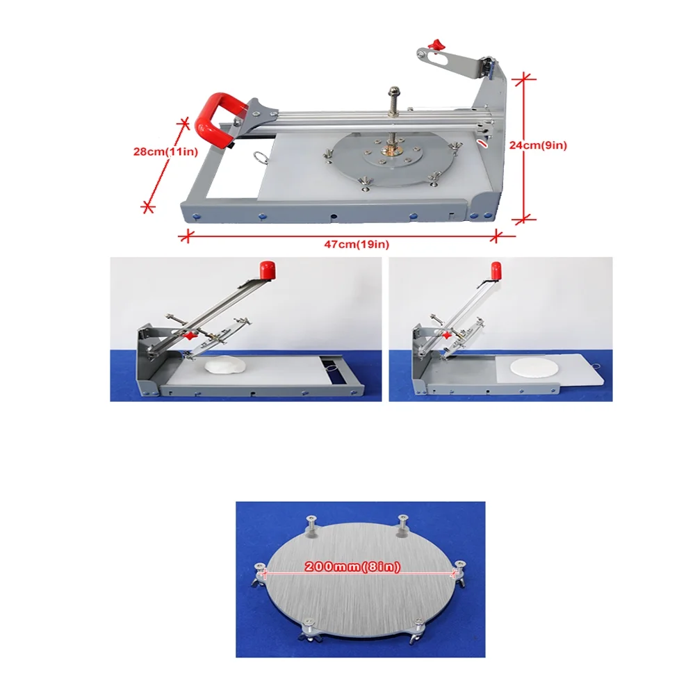 TECHTONGDA Pizza Dough Press Machine 8x8