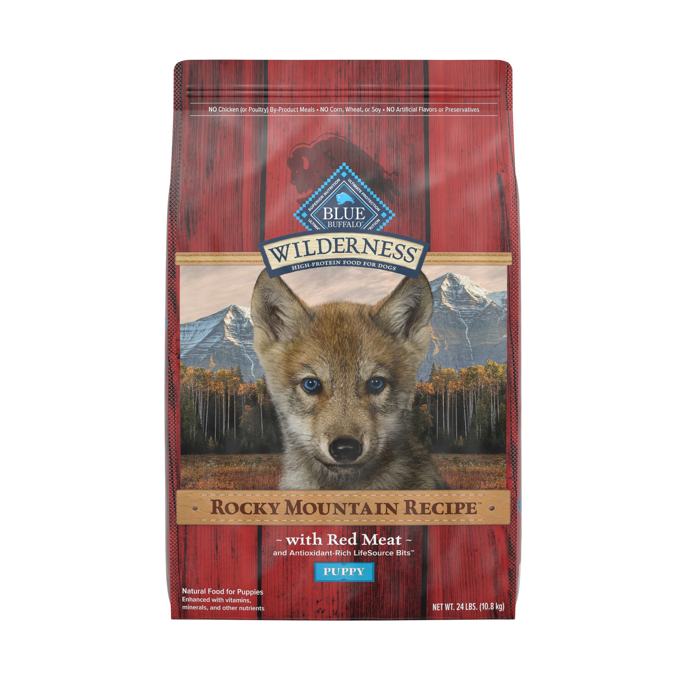 Wilderness Red Meat Flavored for Puppy Dry Dog Food - 24lbs