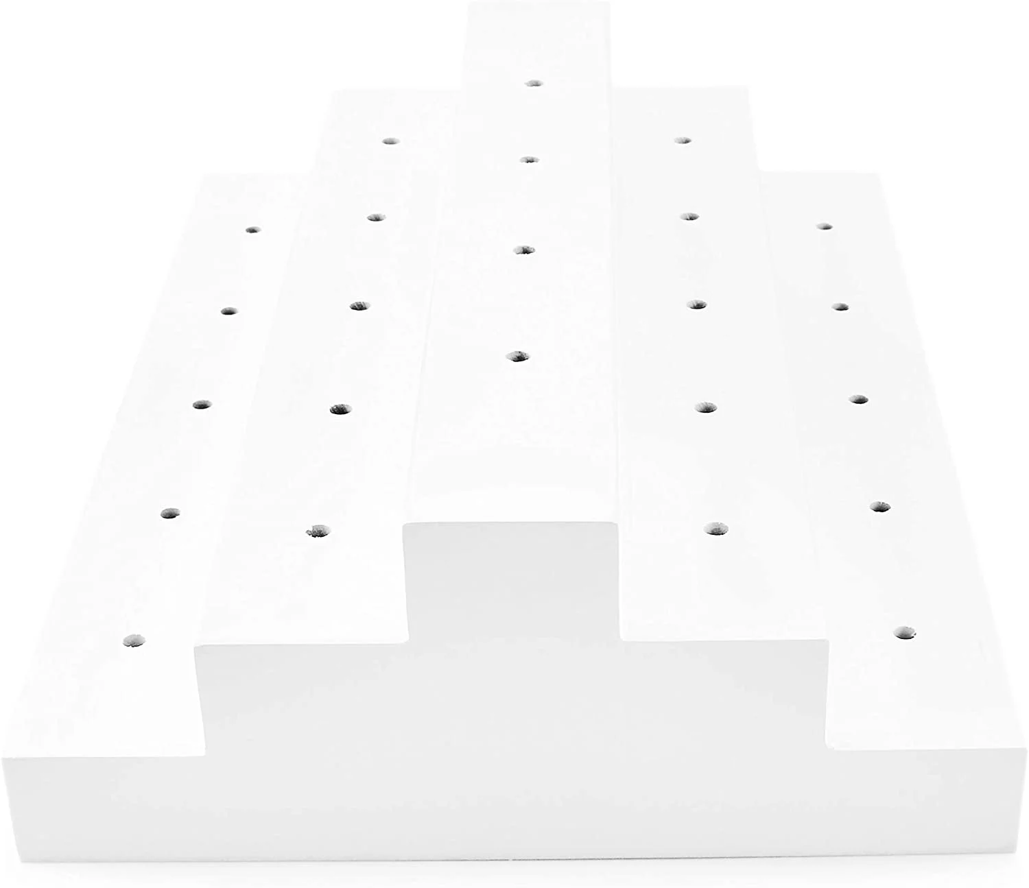 Darware Wooden Cake Pop Stand; Tiered Treat Holder (24-Hole, White)