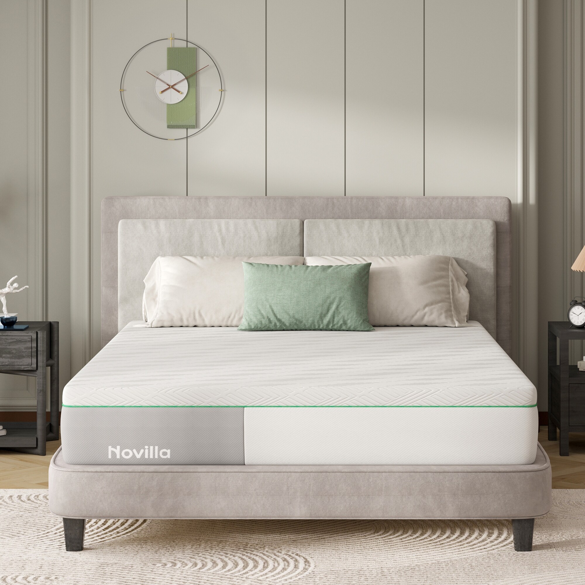 Novilla  12-inch Medium Cooling Sleep Gel Memory Foam Mattress California King