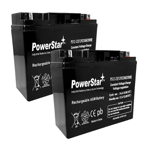 12V 22AH SLA Battery replaces lcx1220p hr2212 np18-12b ps-12180-2Pack