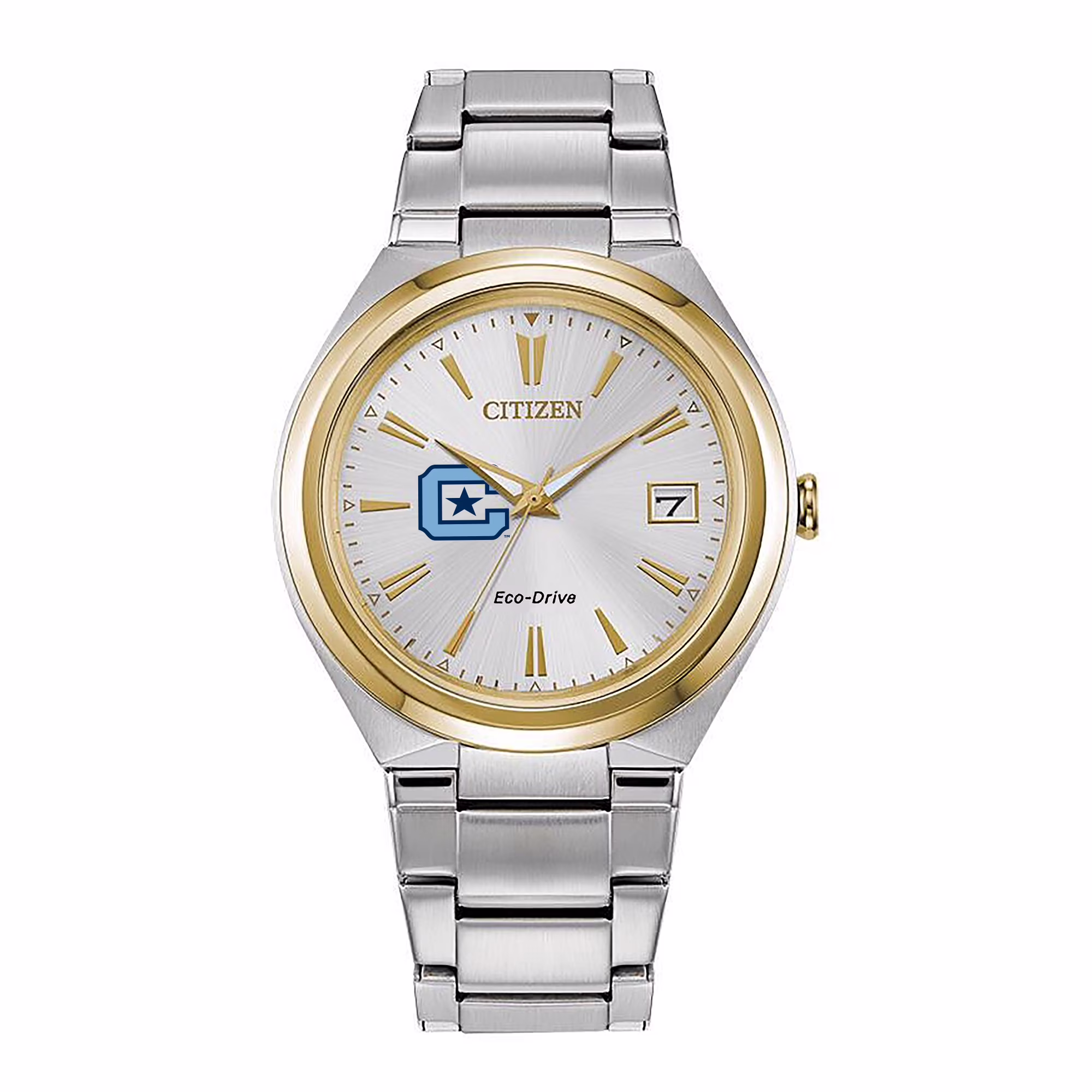 Women's Citizen Watch Silver Citadel Bulldogs Citizen Eco-Drive Two-Tone Watch