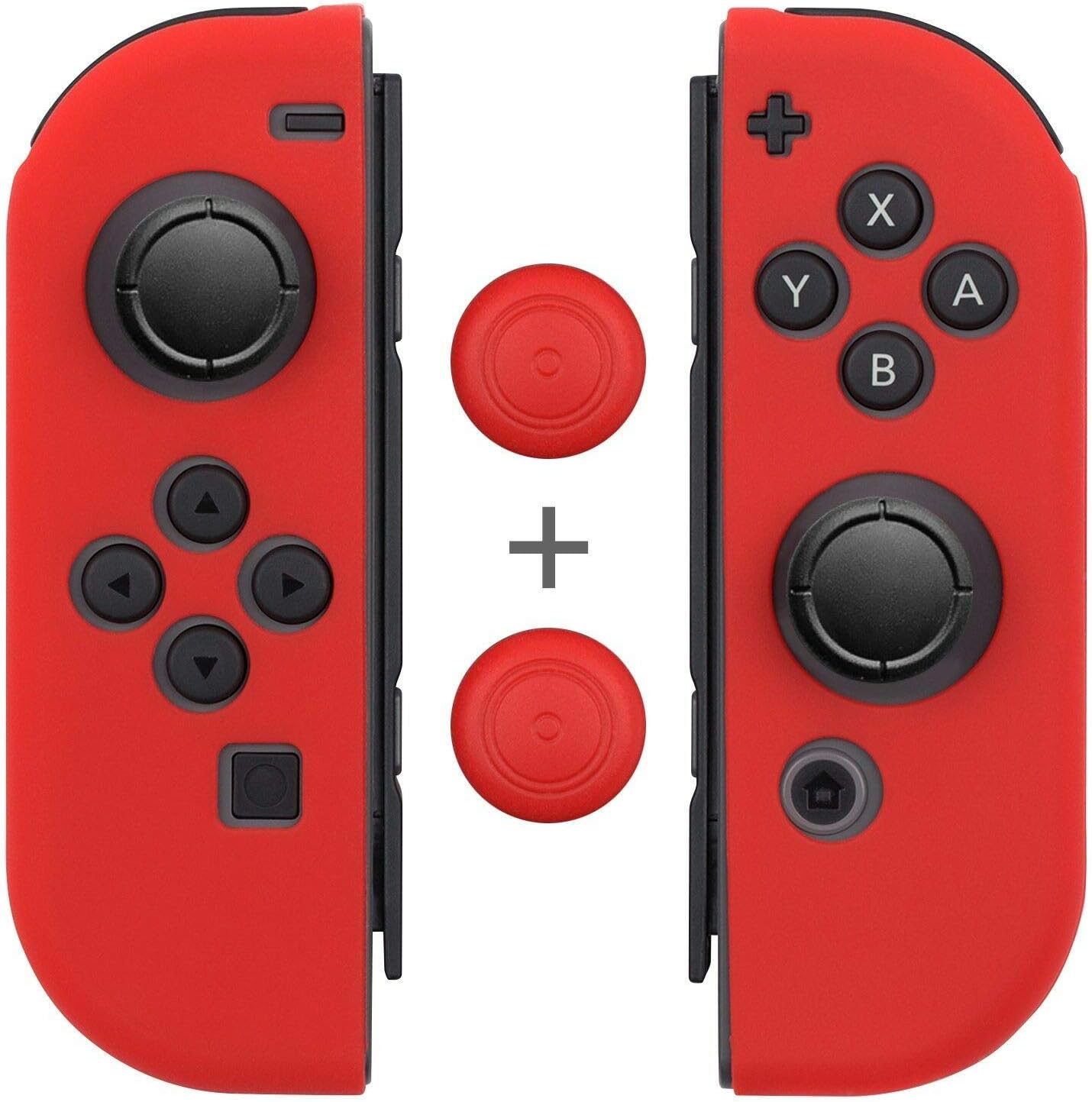 Nintendo - Joy-Con - Neon Red With Cleaning Electric kit Bolt Axtion Bundle Used
