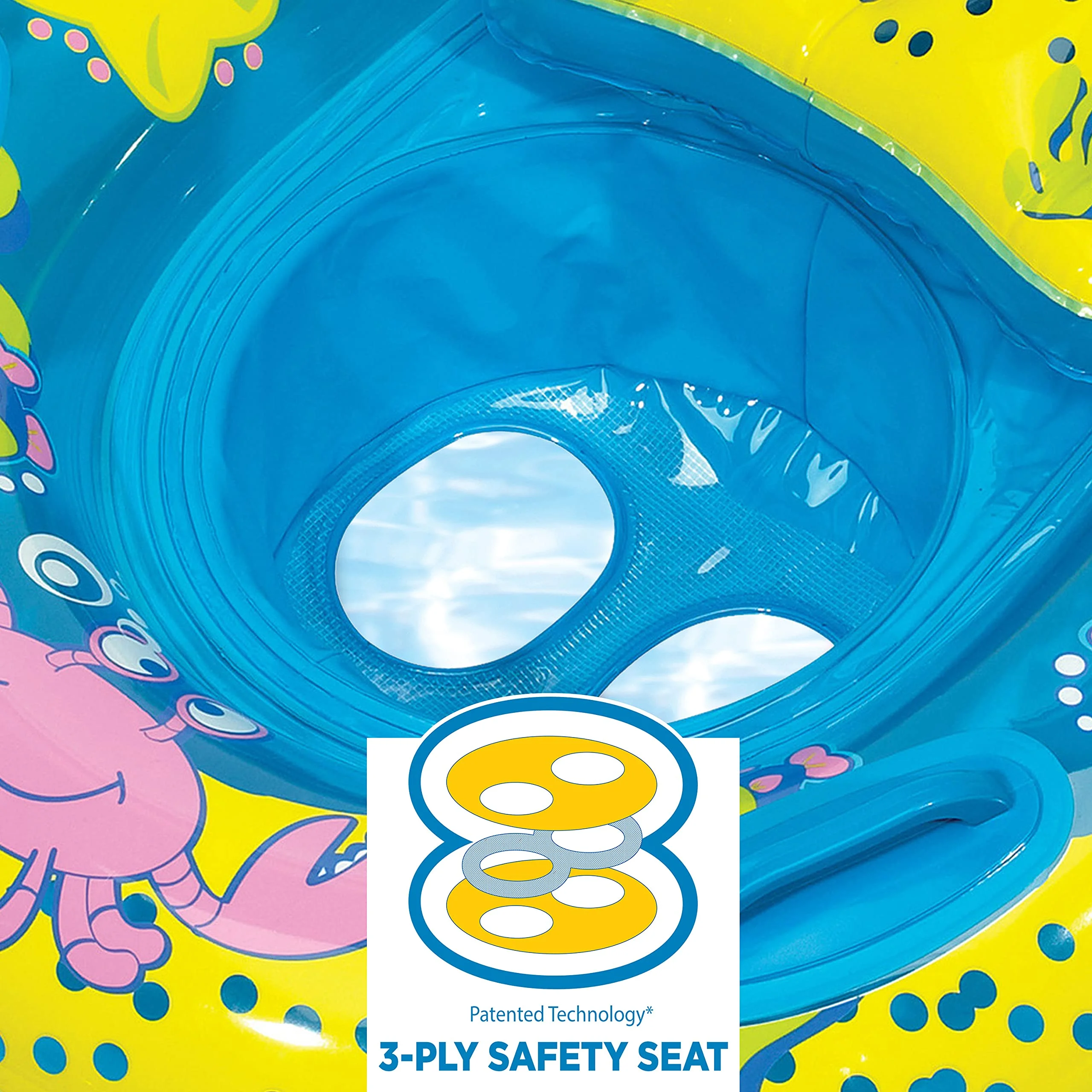 SwimSchool 4-in-1 Progressive Swim Training System, Baby Pool Float, Baby Boat, Cruiser, Kick Float, Kickboard, Safety Seat, 18 Months & Up Combo 4-in-1 Baby Boat, Cruiser, Kickboard