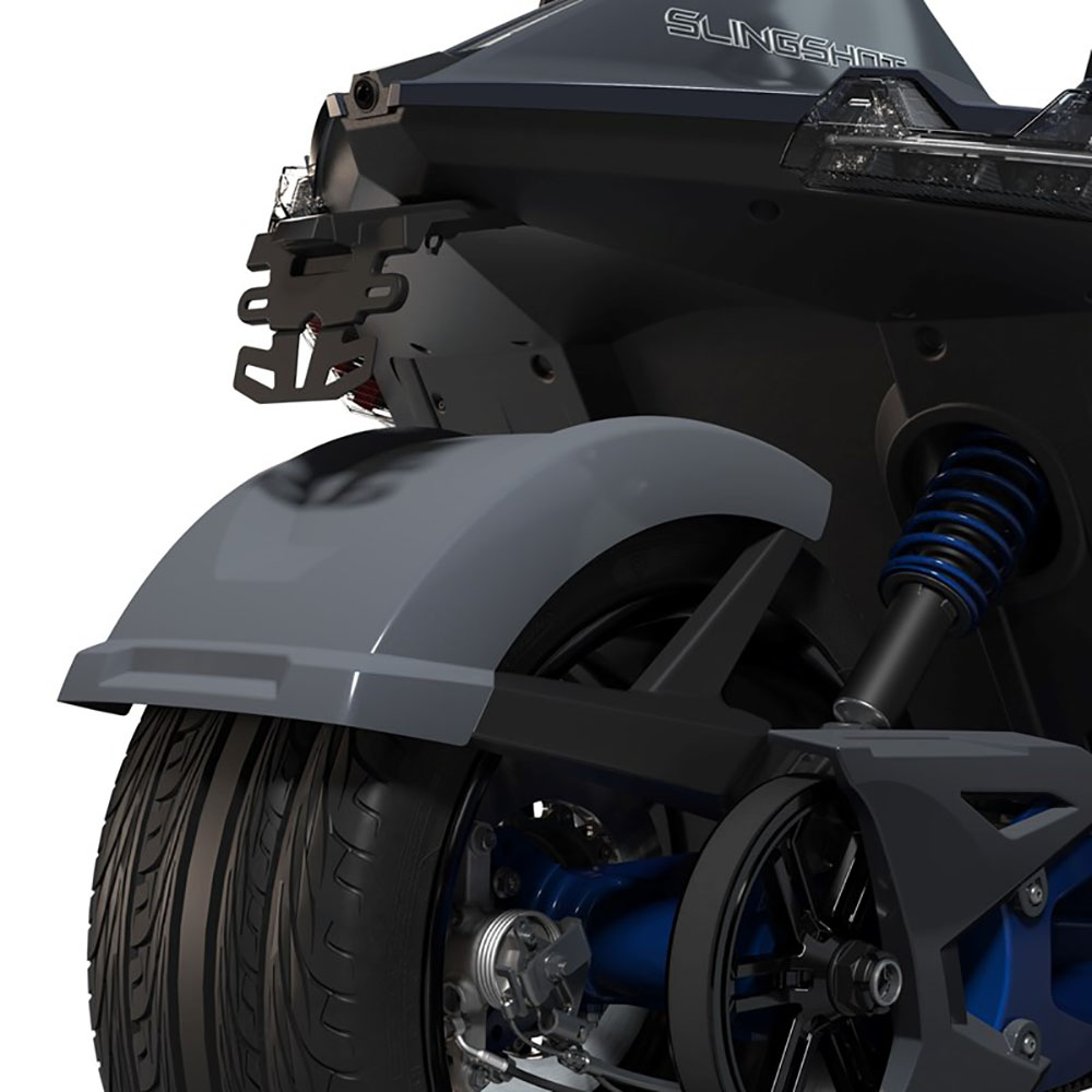 Slingshot 2883847-834 Polaris Stealth Gray Azure Crystal Rear 305mm Fender 2020-2021 SL R