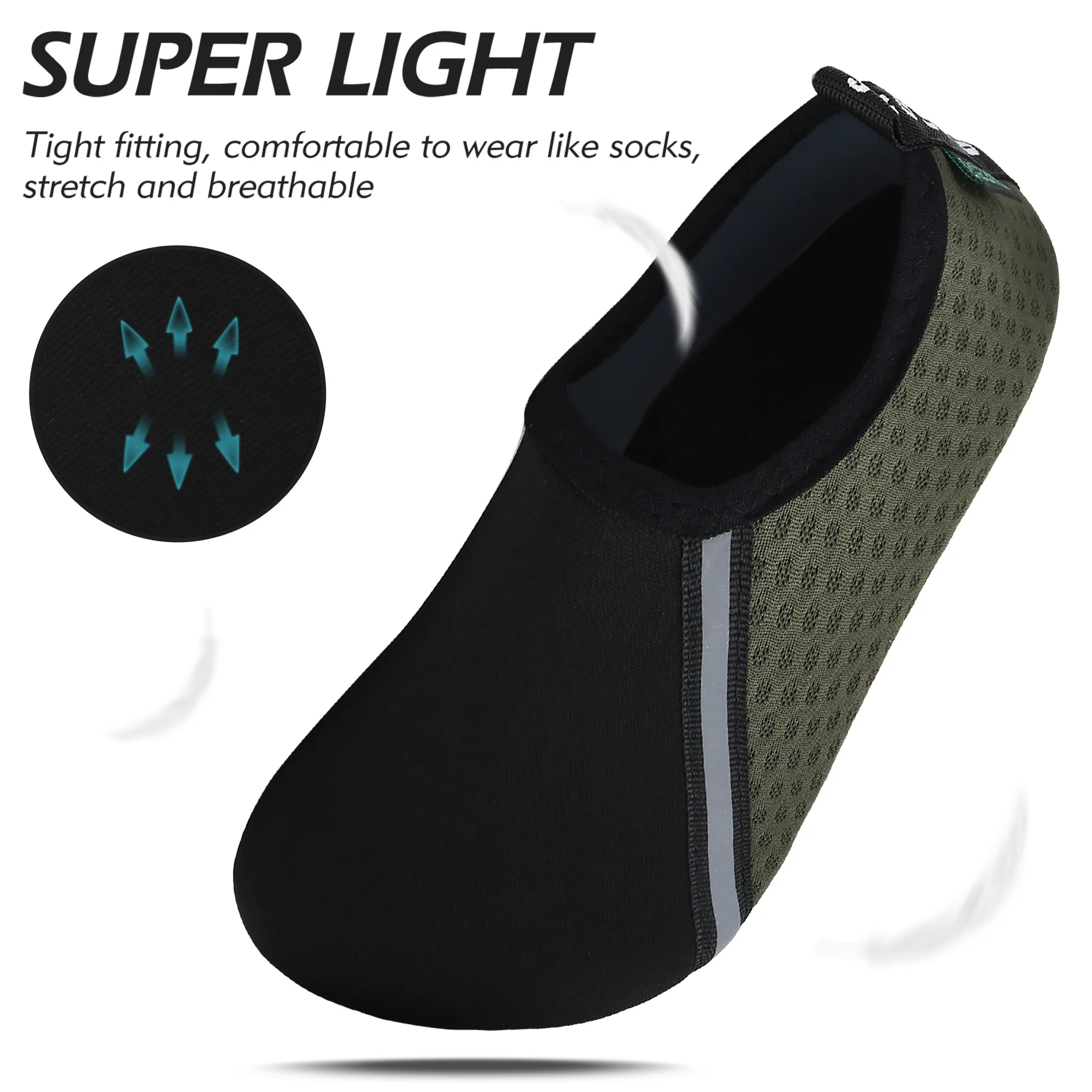 SAGUARO Women Men Water Shoes Quick-Dry Aqua Socks Outdoor Barefoot Skin Shoes