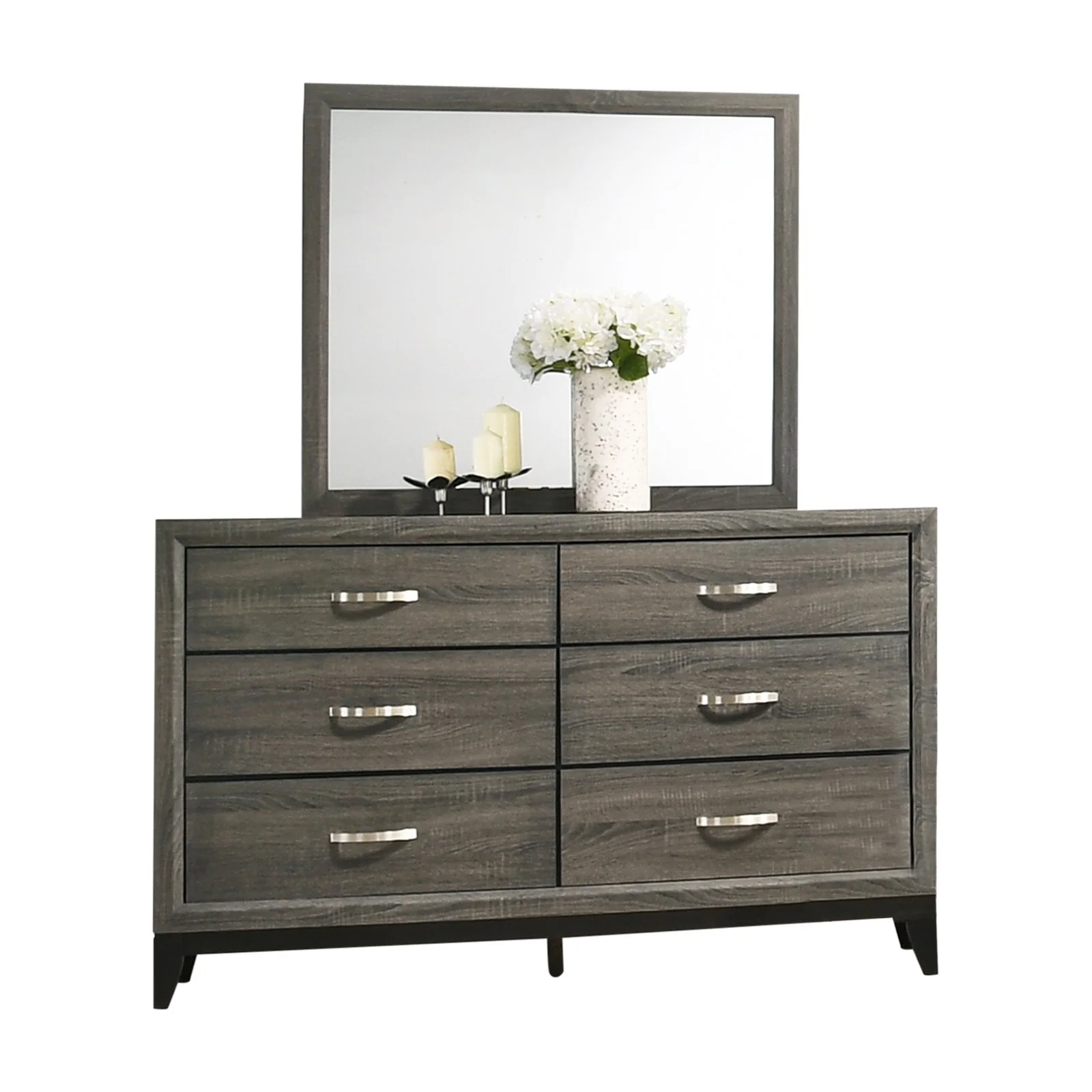 Roundhill Furniture Stout 6 Drawer Double Dresser