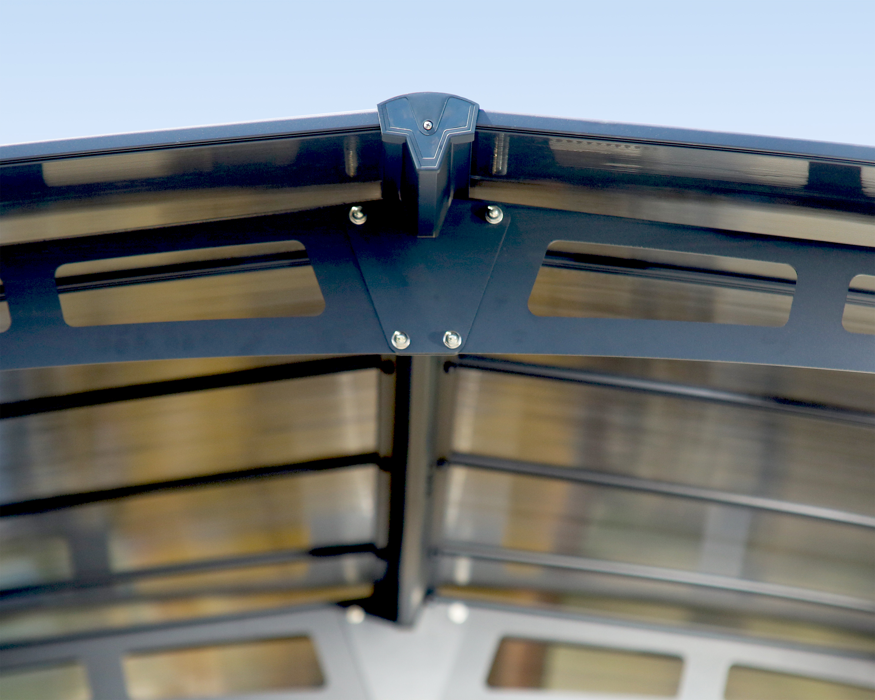 Palram - Canopia Tucson 4300 12' x 14' Polycarbonate/Aluminum Gazebo - Gray/Bronze