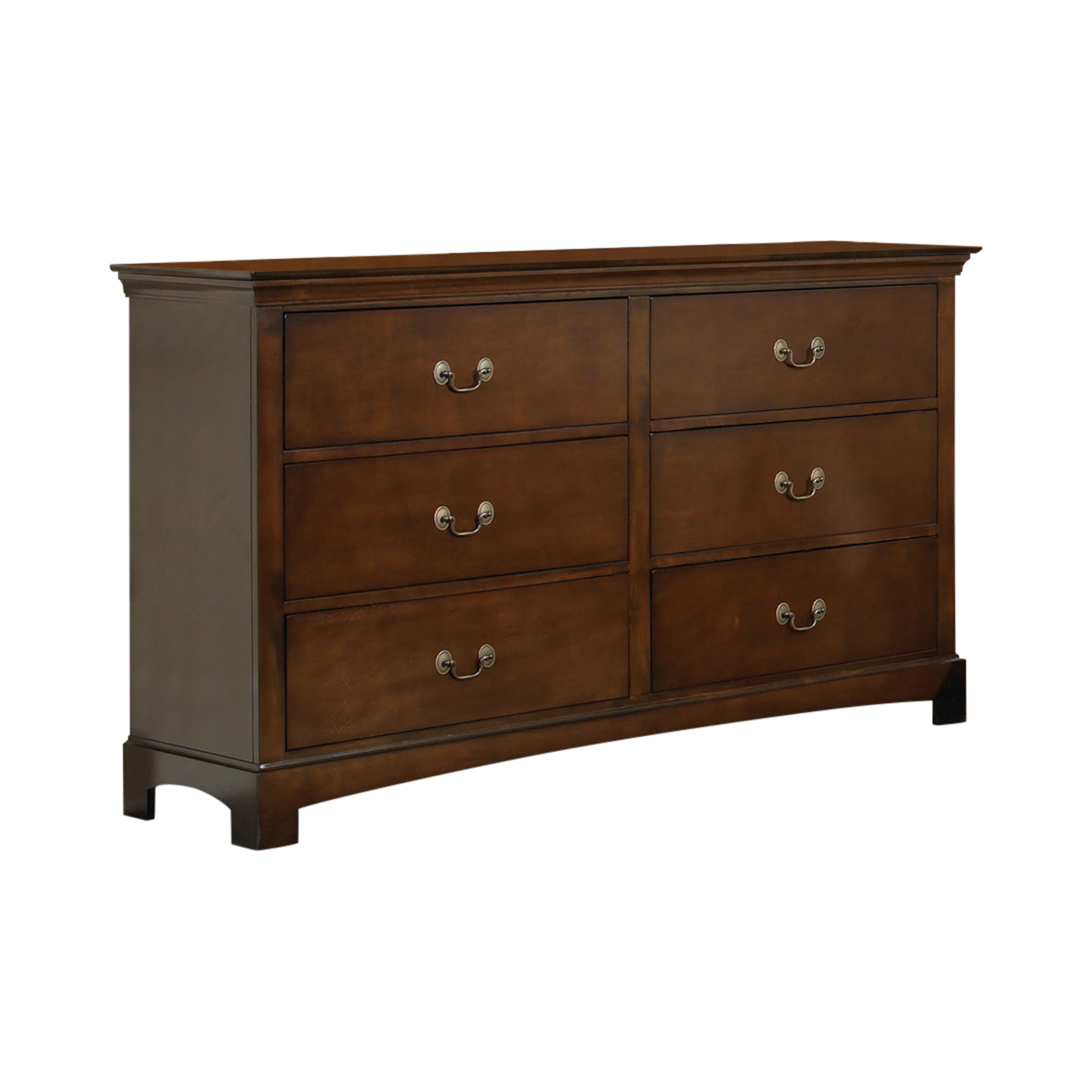 Tatiana 6-drawer Dresser Warm Brown