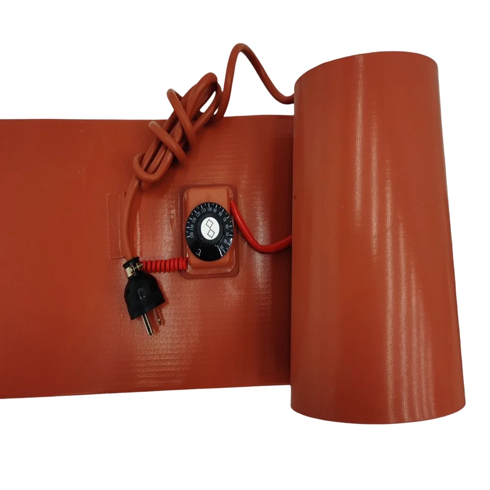 Techtongda 2KW Rubber Heater Silicone Heating Blanket Oil Drum Heater
