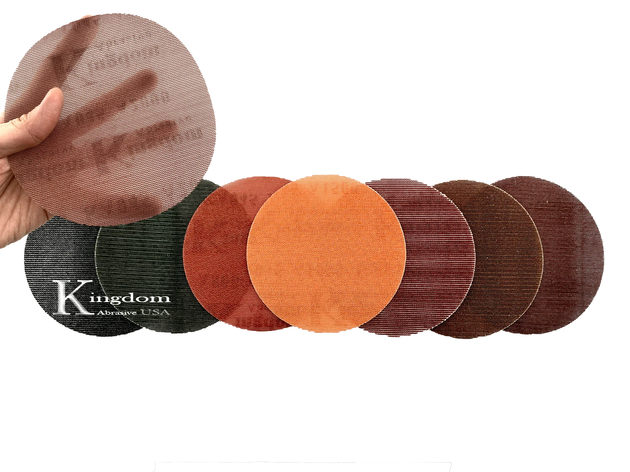 6-in. KINGDOM ABRASIVE 3000-Grit Pro-Net Discs with Free Pad Protector (30-Pack)