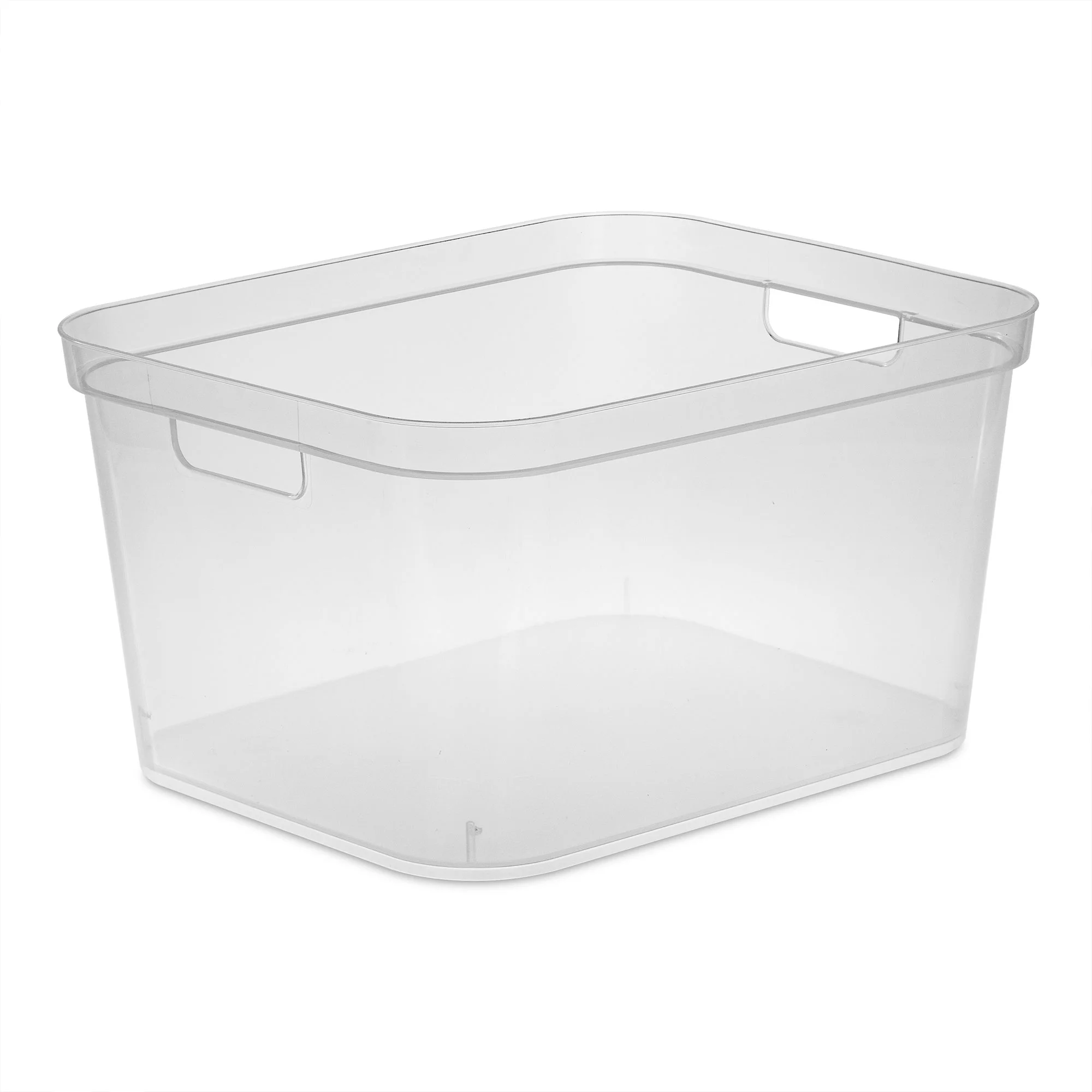 Sterilite 8.25x12.25x15 Inch Storage Bin w/ Carry Handles, Clear (18 Pack)