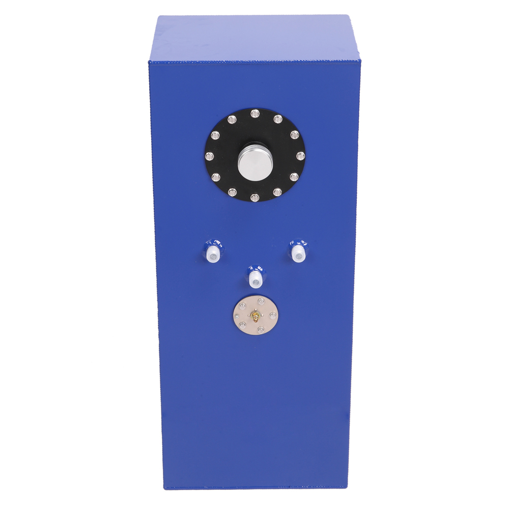 Kmowoo 15 Gallon 60L Universal Top Feed Aluminum Fuel Tank Oil Level Sensor Blue