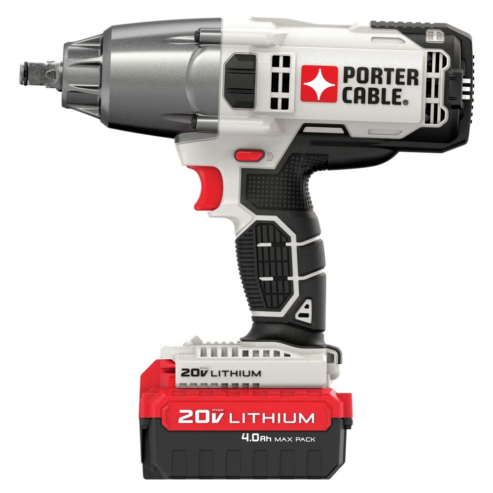 Porter Cable 20V 1/2 in. Cordless Brushed Impact Wrench Kit (Battery & Charger)