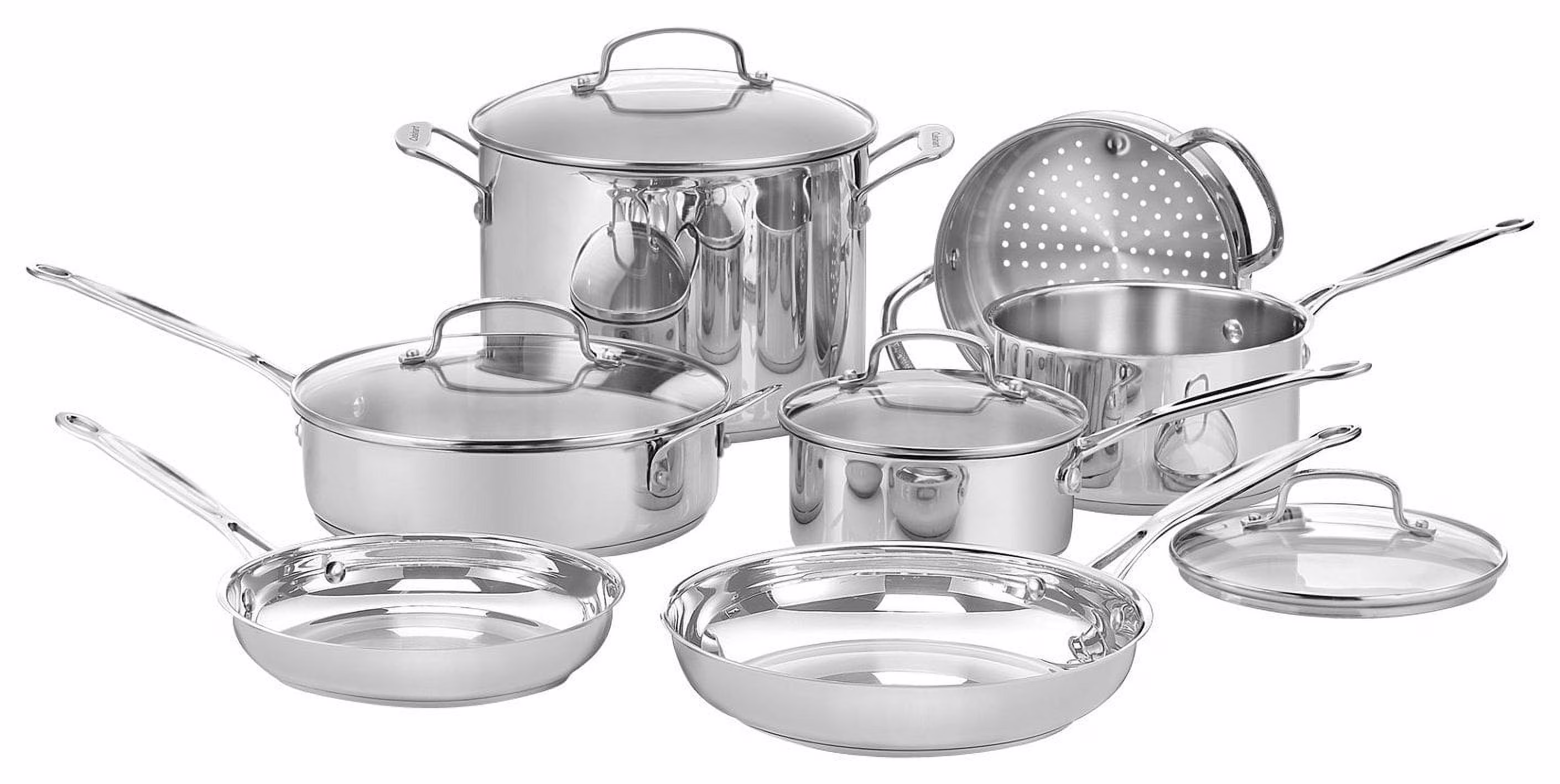 Chef's Classic 11-Piece Cookware Set - Stainless Steel