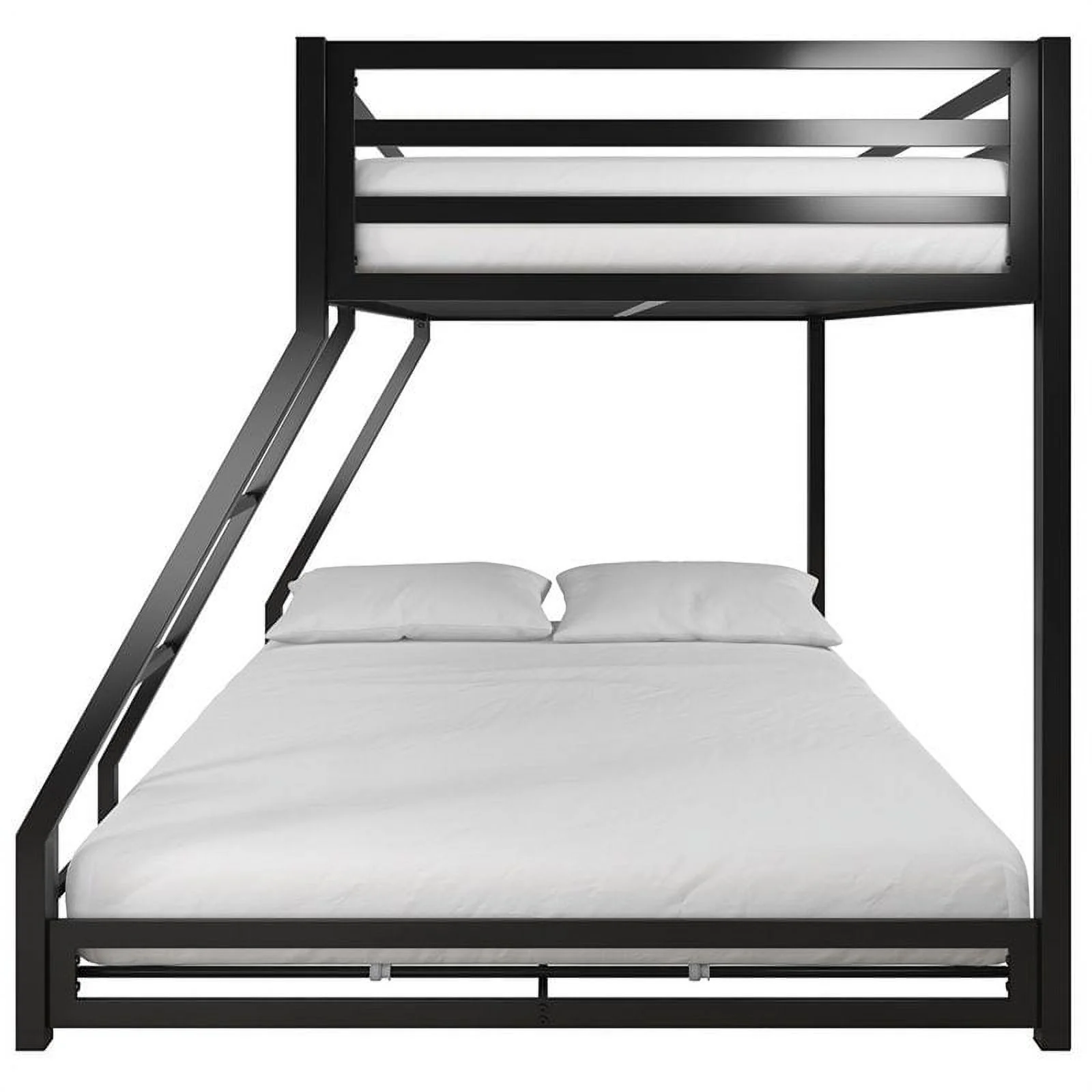 DHP Mabel Twin Over Full Metal Bunk Bed in Black