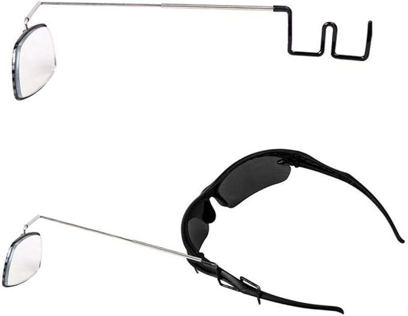 CfoPiryx Bicycle Eyeglass Mirror Biking Cycling Helmet Mount Rear View Mirror, Adjustable Angle, Aluminium Alloy Riding Mirror Accessories (as Shown)