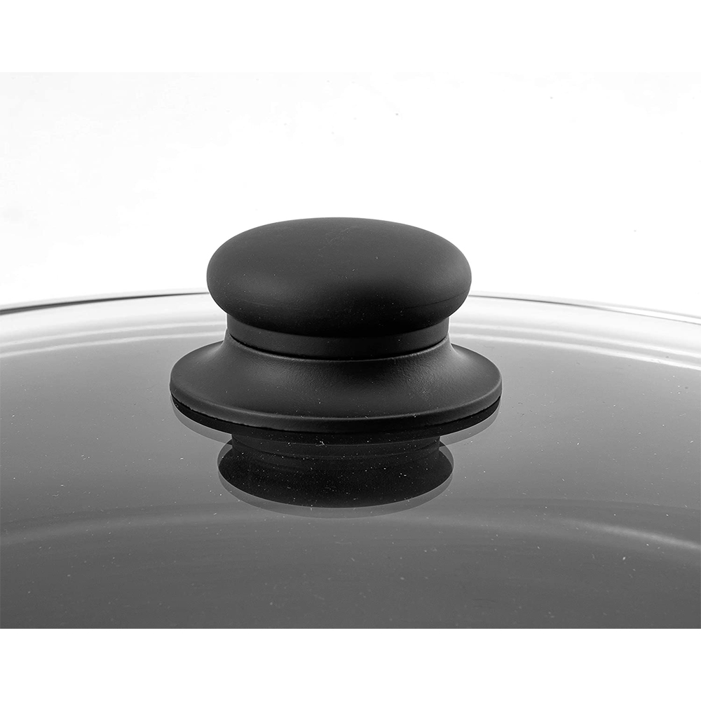 Alpine Cuisine 3 Qt Aluminum Nonstick Sauce Pan w/ Lid & Soft Touch Handle