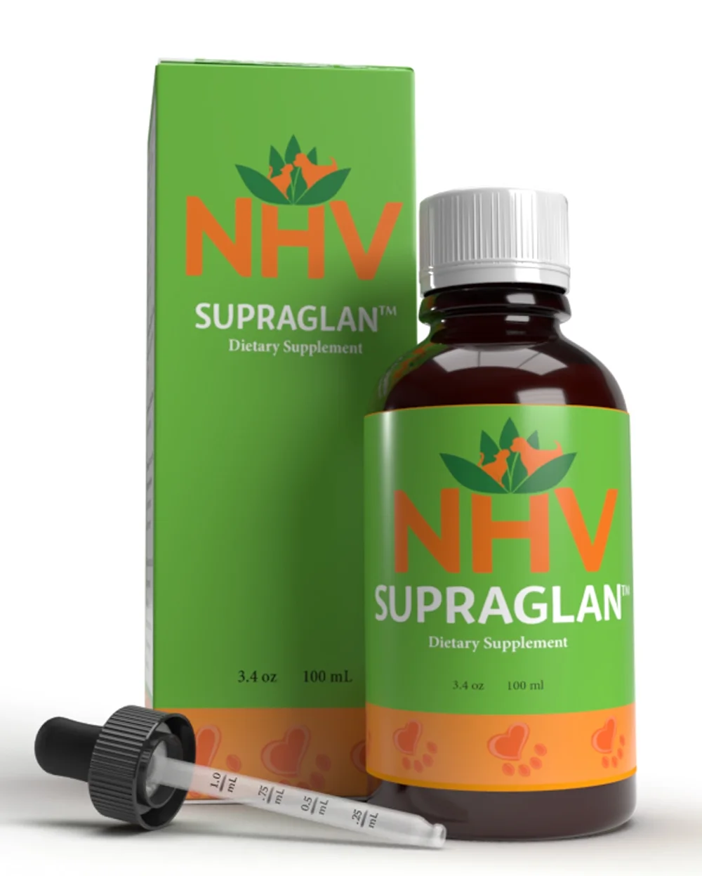NHV Supraglan - Suppor for Adrenal Dysfunction, Cushing's Disease, and Addison's in Cats, Dogs, Pets