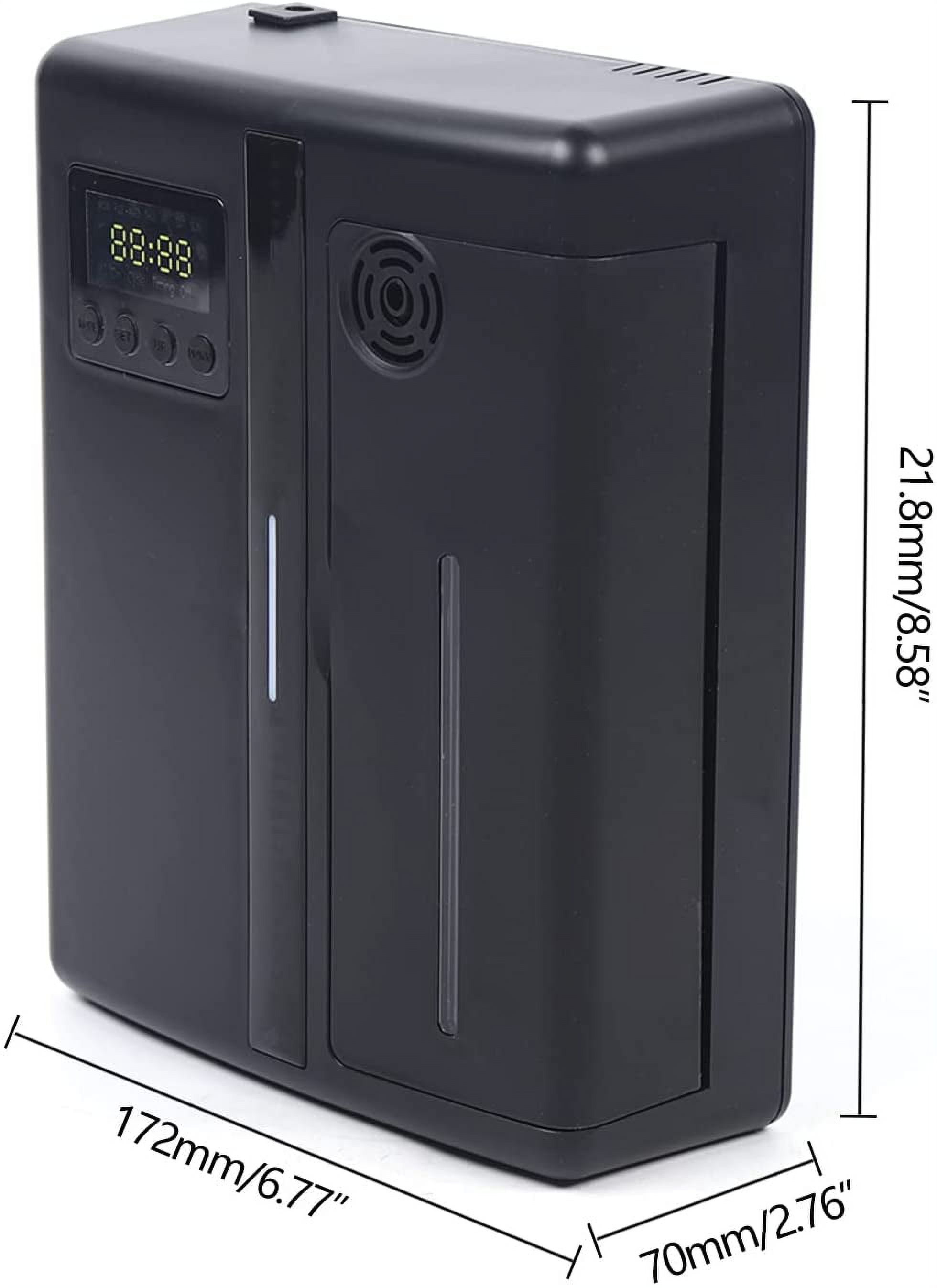 Fichiouy 12V Fragrance Machine Essential Oil Fragrance Machine Diffuser Humidifier Black 8W