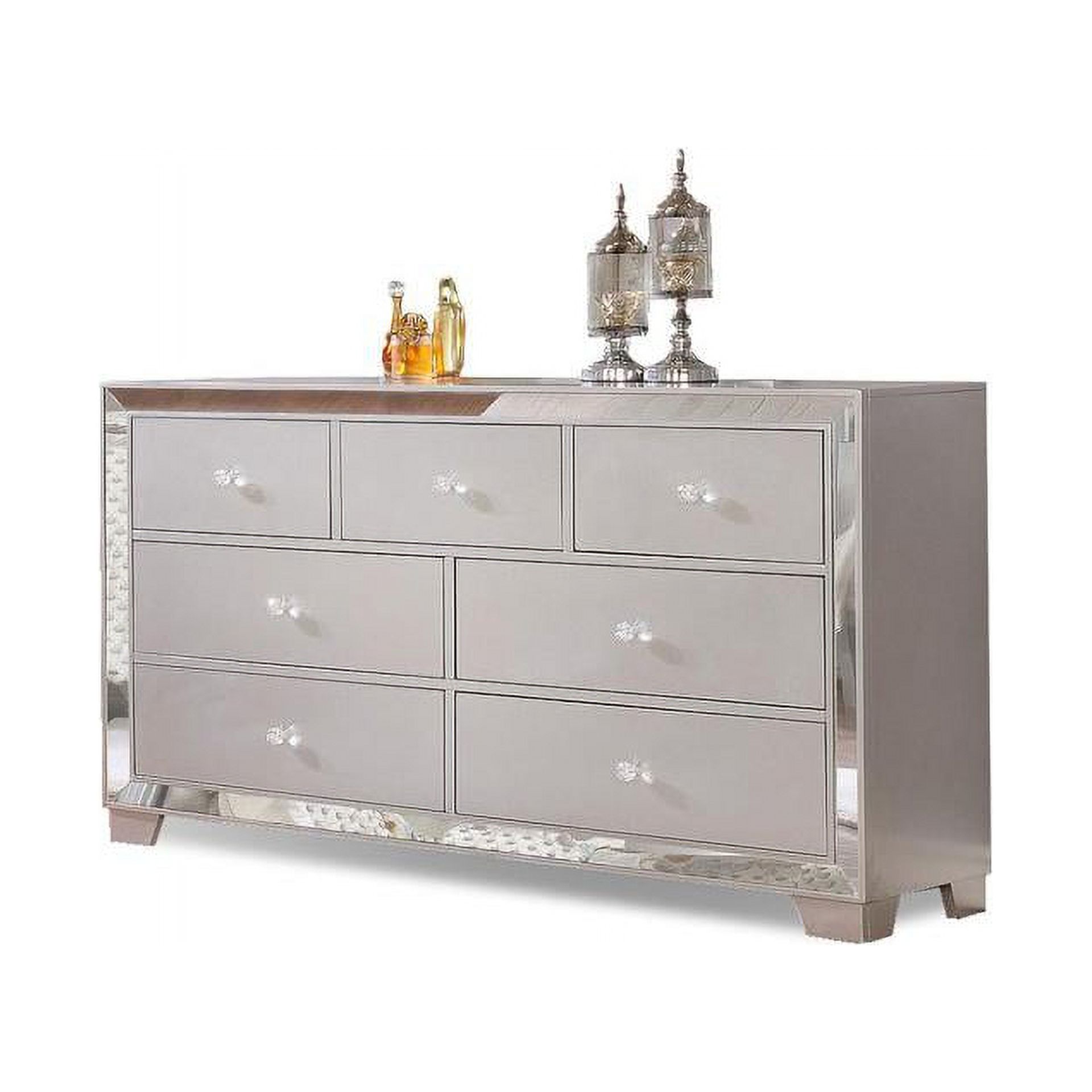 Reve & Belle Dresser, Metallic Silver