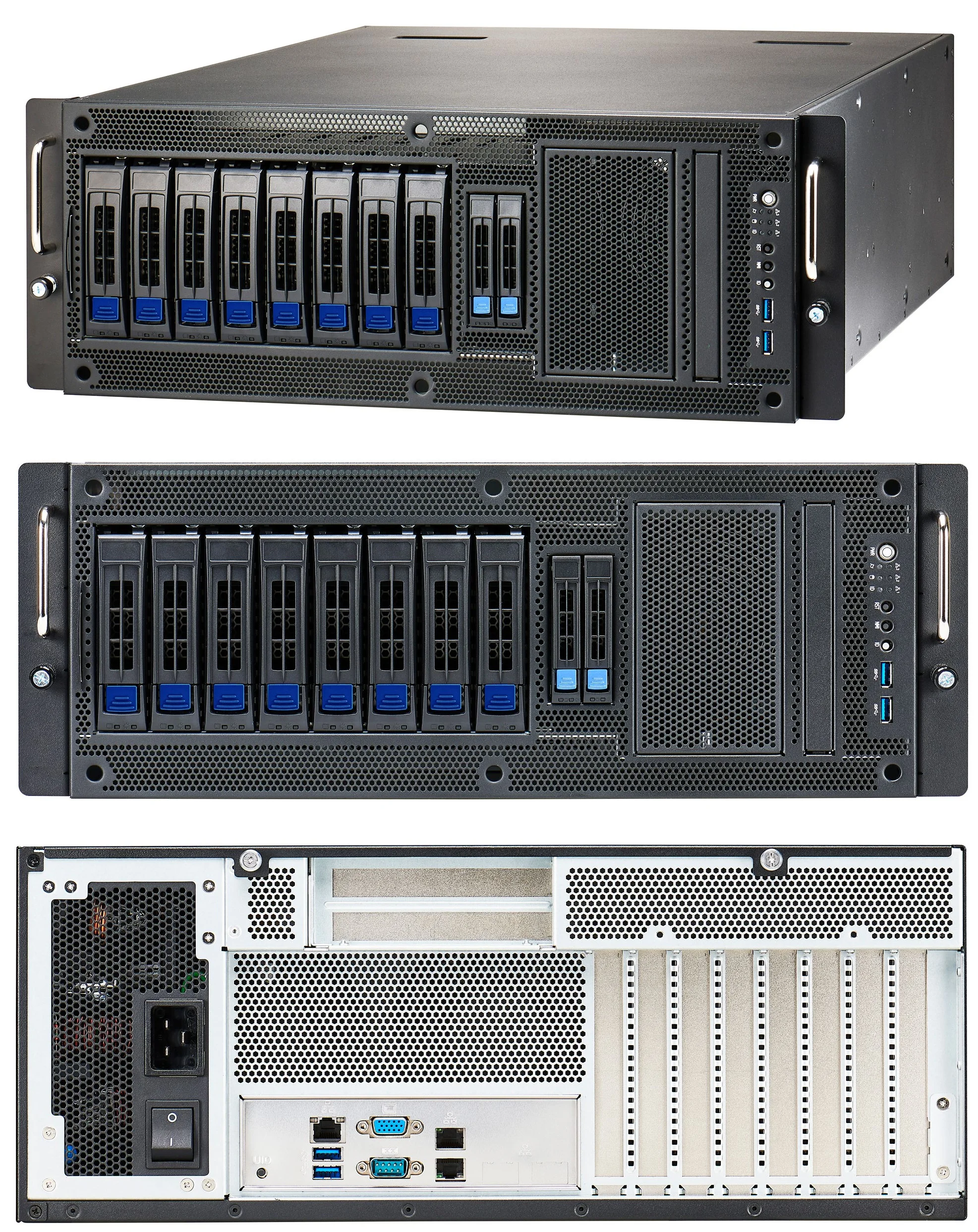 Tyan Transport HX FT65T-B8030 B8030F65TV8E2H-G 1S 4U Professional Workstation w/ 8 LFF & 2 NVMe U.2 bays