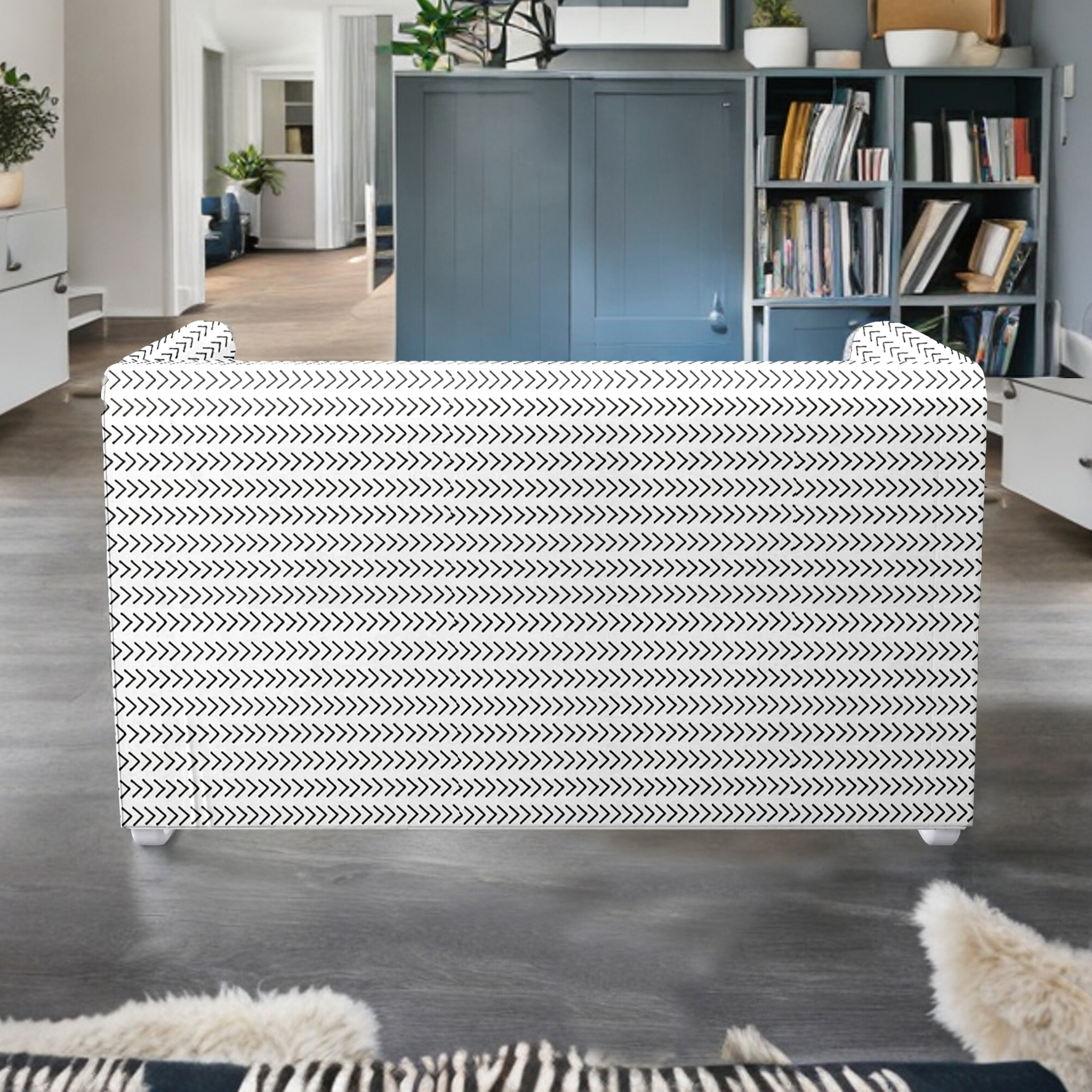 Compatible with IKEA KNOPPARP 2 Seat Sofa Boho Mudcloth Arrow Slip Cover