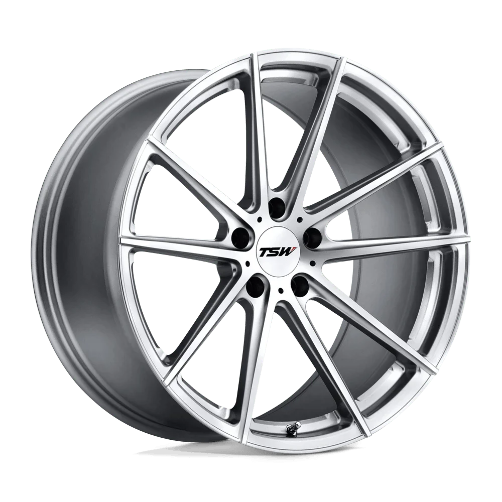 TSW BATHURST 19x8  5x114.30 +35 SILVER W/ MIRROR CUT FACE Wheel Rim (QTY: 1)