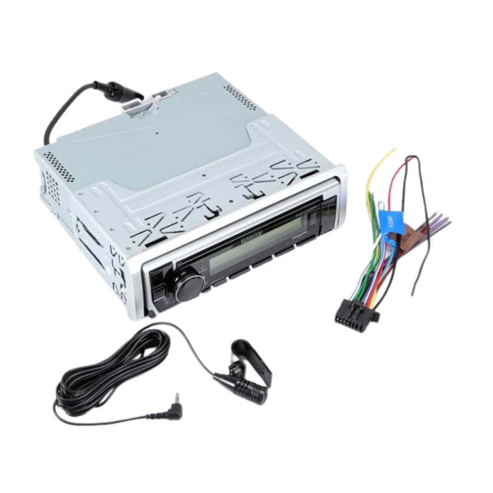 New Kenwood KMR-D382BT Marine CD Receiver & 2-Pack KFC-1673MRWL 6.5