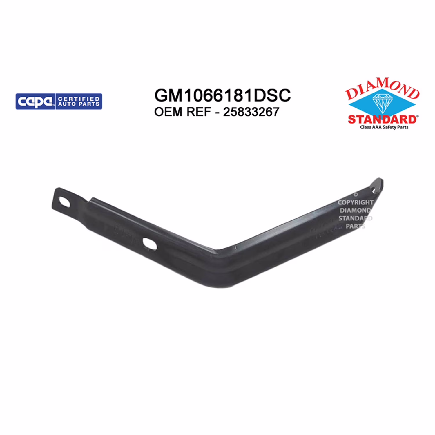 New Aftermarket  Premium Fit Front Driver Side Bumper Mounting Bracket 25833267 CAPA fits 2007-2013 GMC Sierra 1500