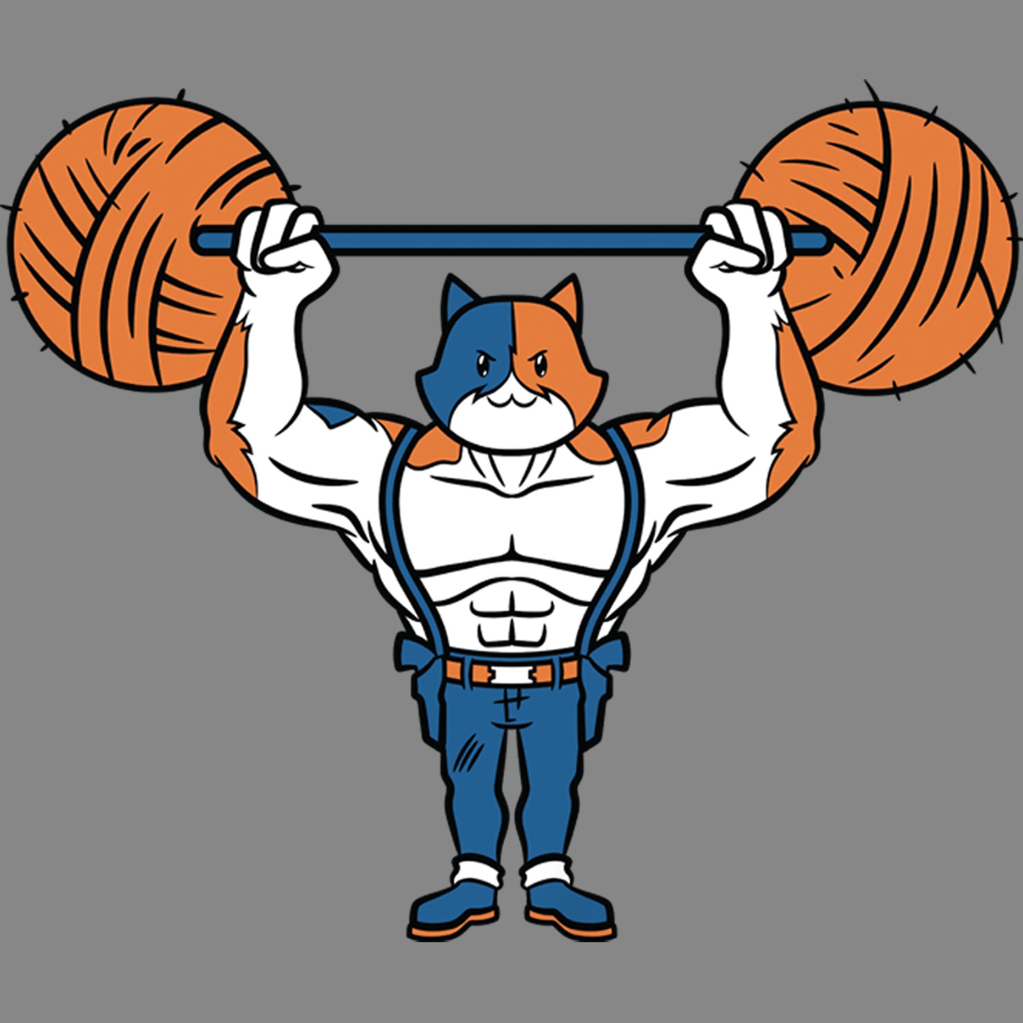 Boy's Fortnite Yarn Lifter Meowscles  Performance Graphic Tee Charcoal Heather Large