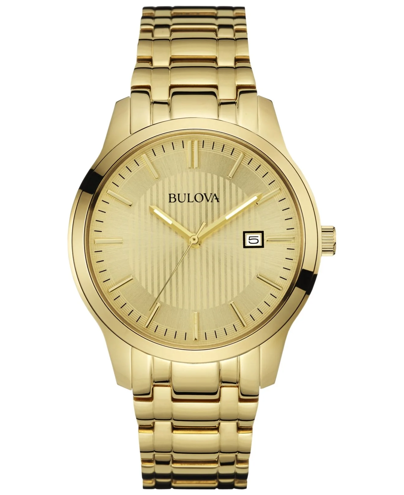 Bulova Men's Gold-Tone Stainless Steel Classic Watch 97B145