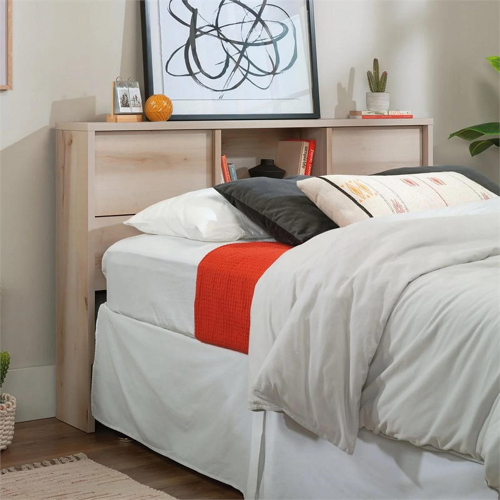 Pemberly Row Engineered Wood Full/Queen Headboard in Pacific Maple