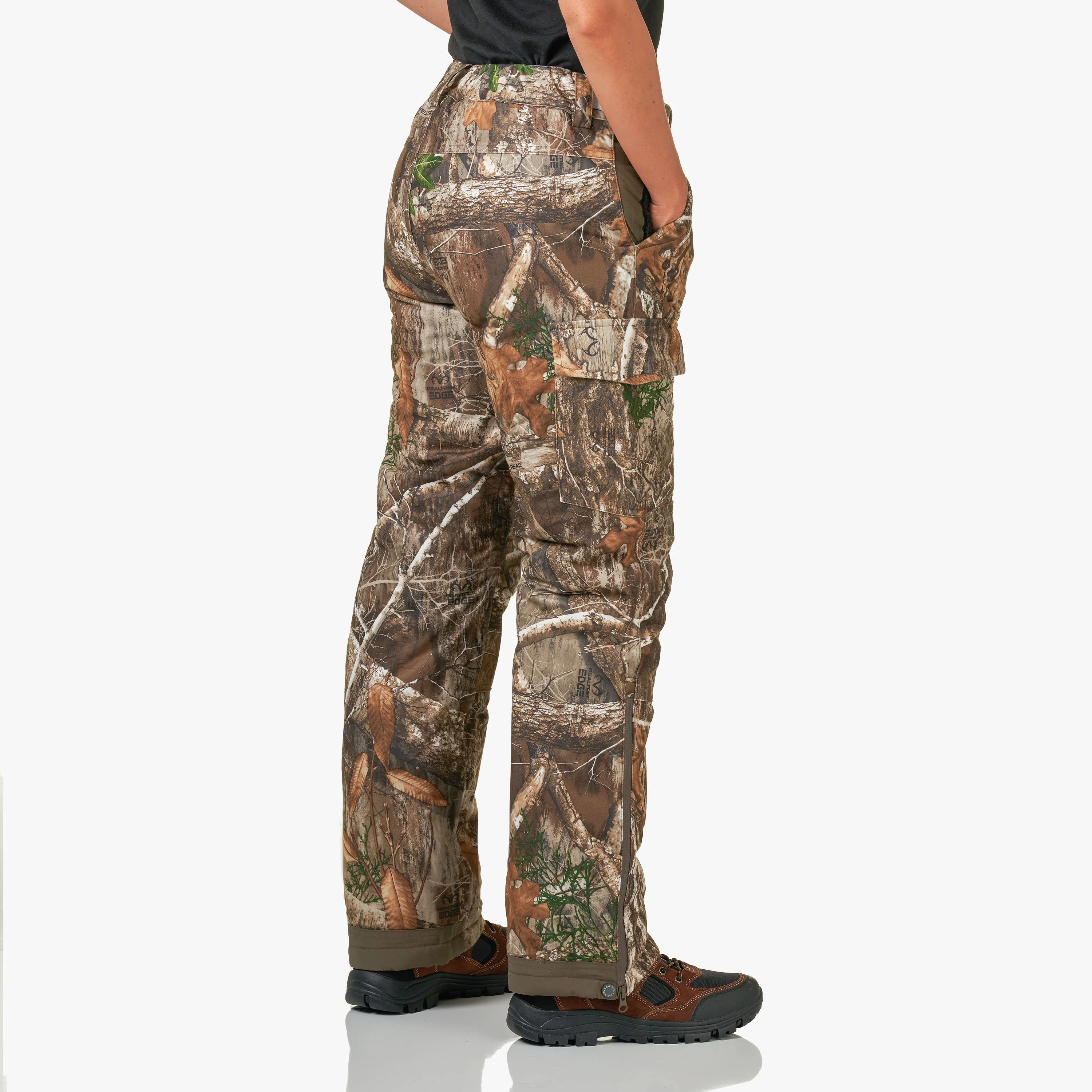 Realtree Edge Women's Insulated Cargo Hunting Pant, Sizes Small-2XL, Active