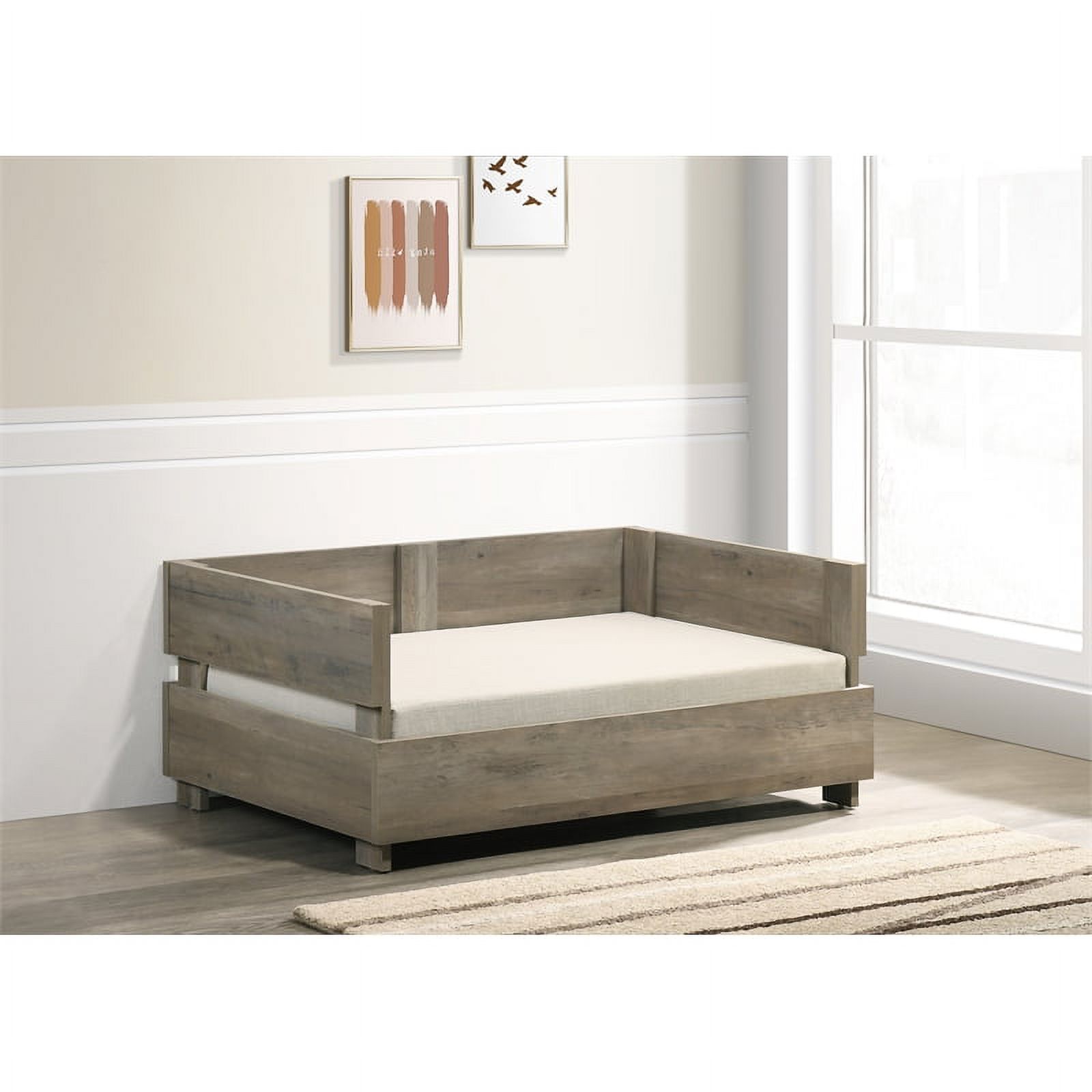 Progressive Furniture Mitzy Pet Bed W/Cushion in Dune Brown