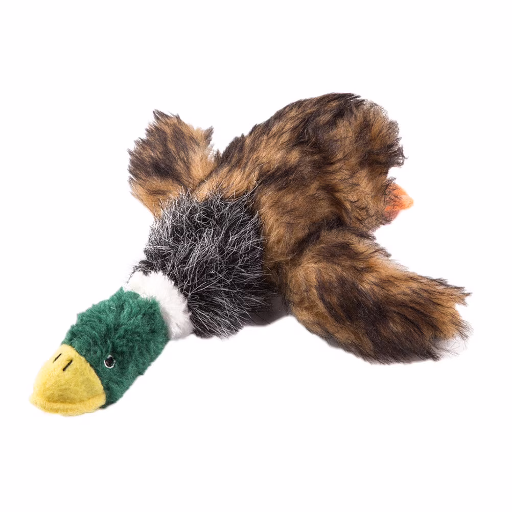 Toy Dog Toys  Plush Dogs Squeaky Stuffed Chew Pet Puppy Tough Large Wild Animals Chewing Squeaker Mallard Cat