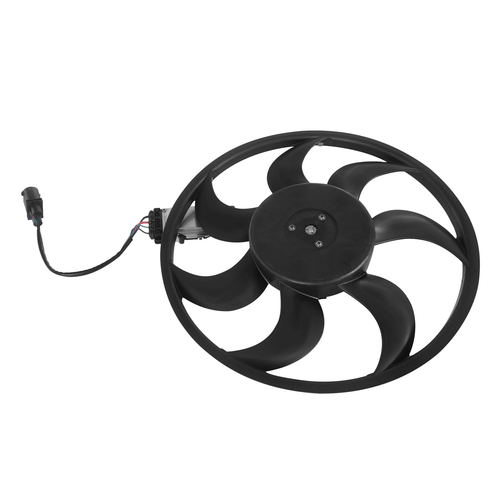 Engine Radiator Cooling Fan Passenger Right Side For 2007-2015 Audi Q7For 2005-2010 Porsche CayenneFor 2004-2010 Volkswagen Touareg