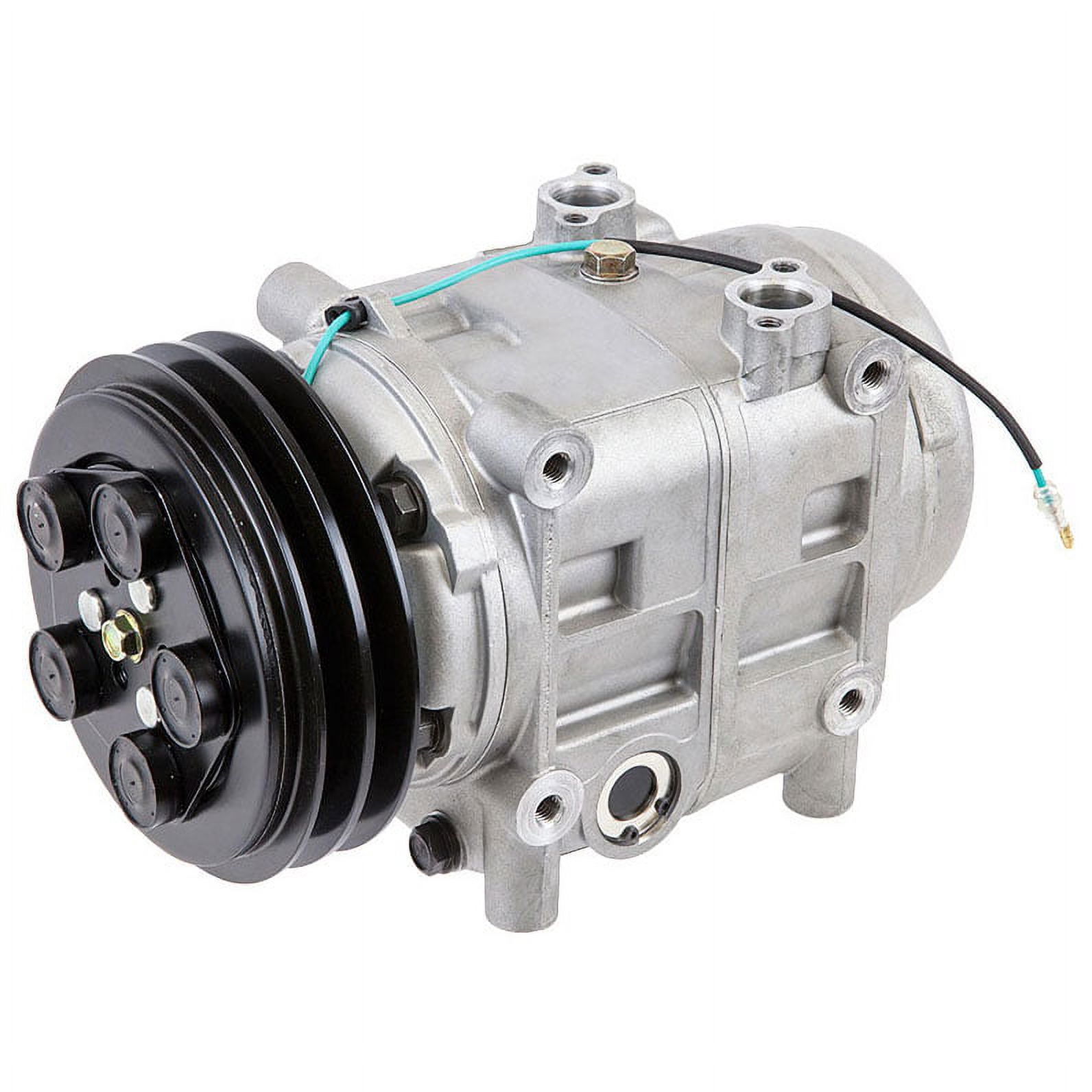 AC Compressor & 152mm Double V-Belt A/C Clutch Replaces Tama TM-31 488-46510 - Buyautoparts