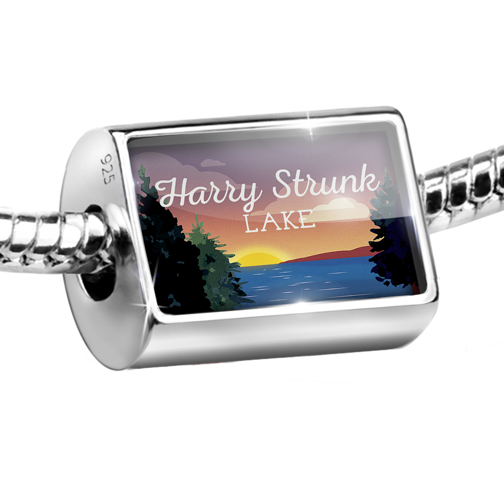 Neonblond Charm Lake retro design Harry Strunk Lake 925 Sterling Silver Bead