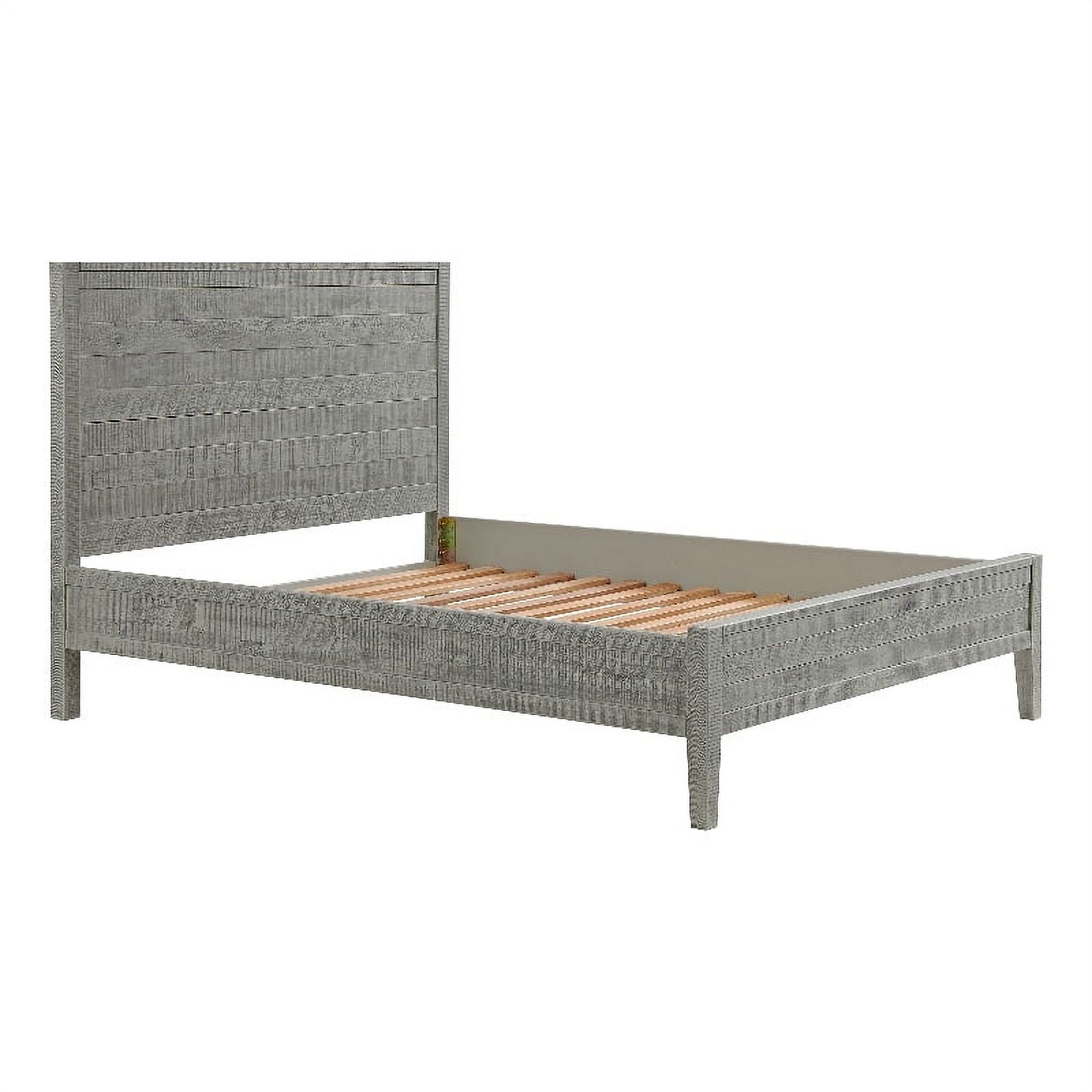 Arden Panel Wood Queen Bed/Driftwood Gray