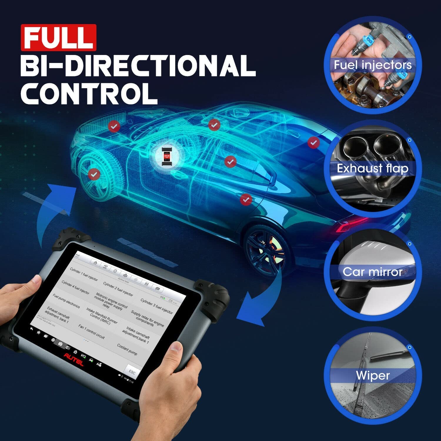 Autel Scanner MaxiSys MS908S Pro II Auto Diagnostic Scan Tool with J2534 ECU Programming, Update Version of MK908P/MK908