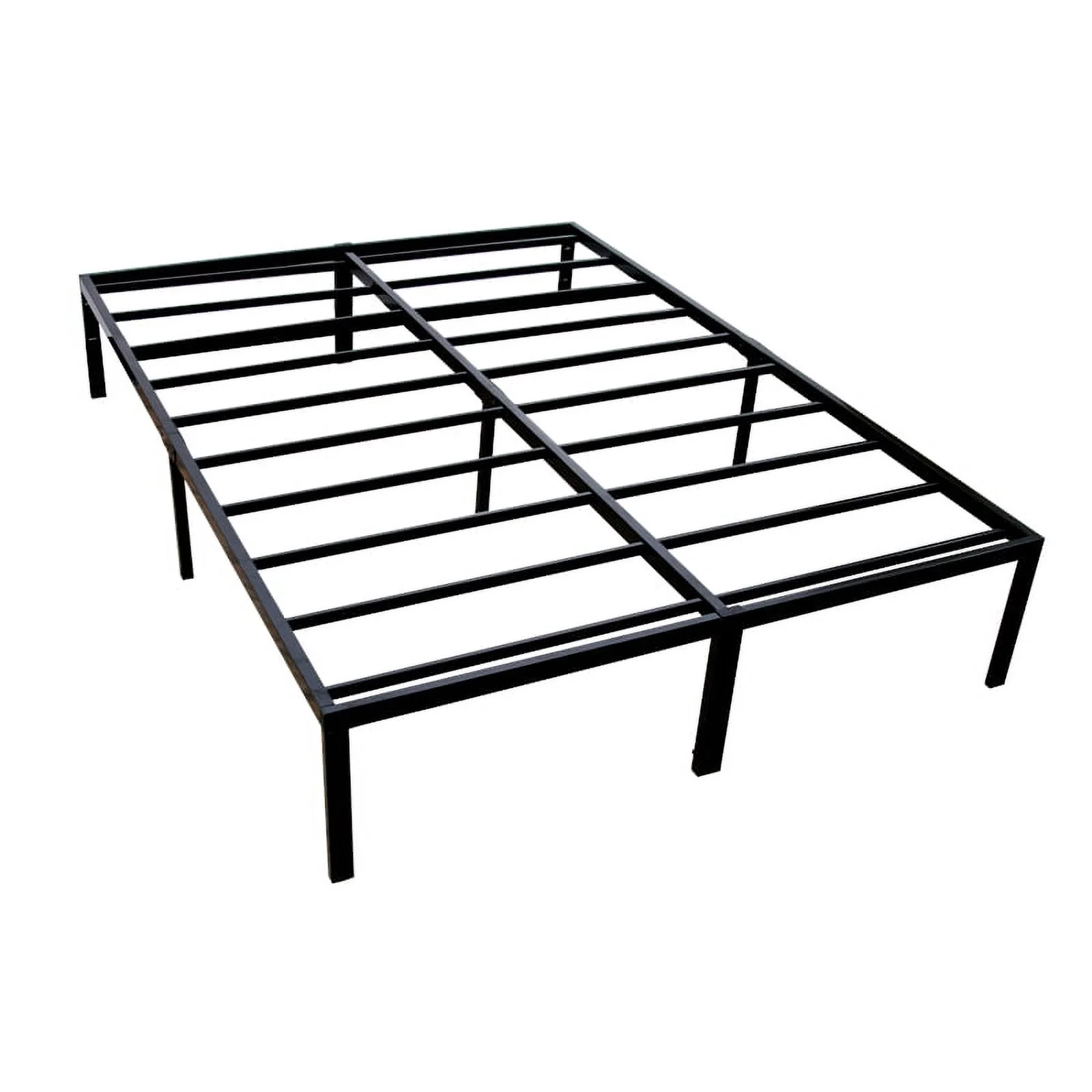 Heavy Duty Twin Steel Black Platform Frame